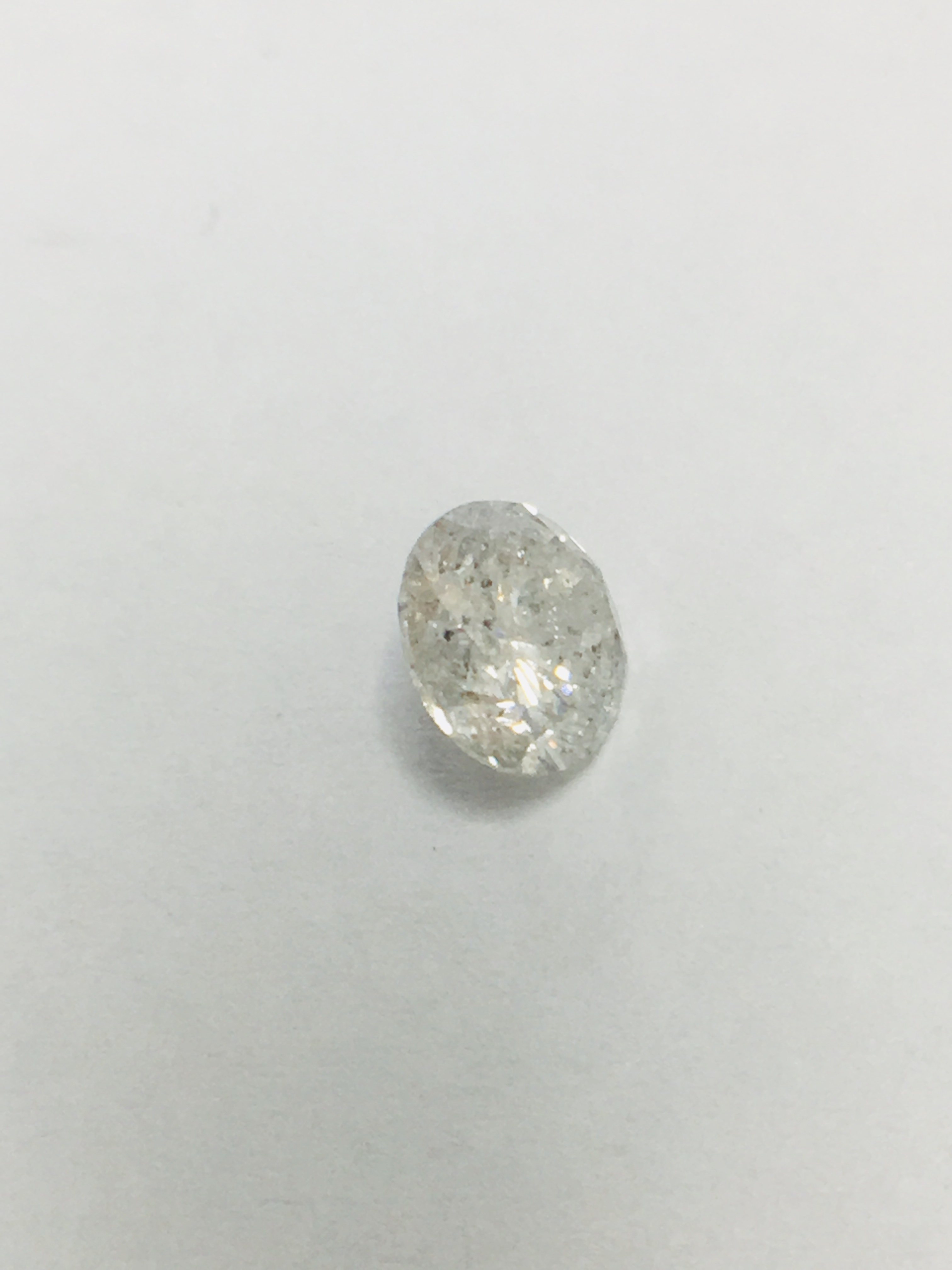 2.17ct Natural Brilliant cut Diamond,H colour,i2 clarity,no treatment - Image 4 of 4