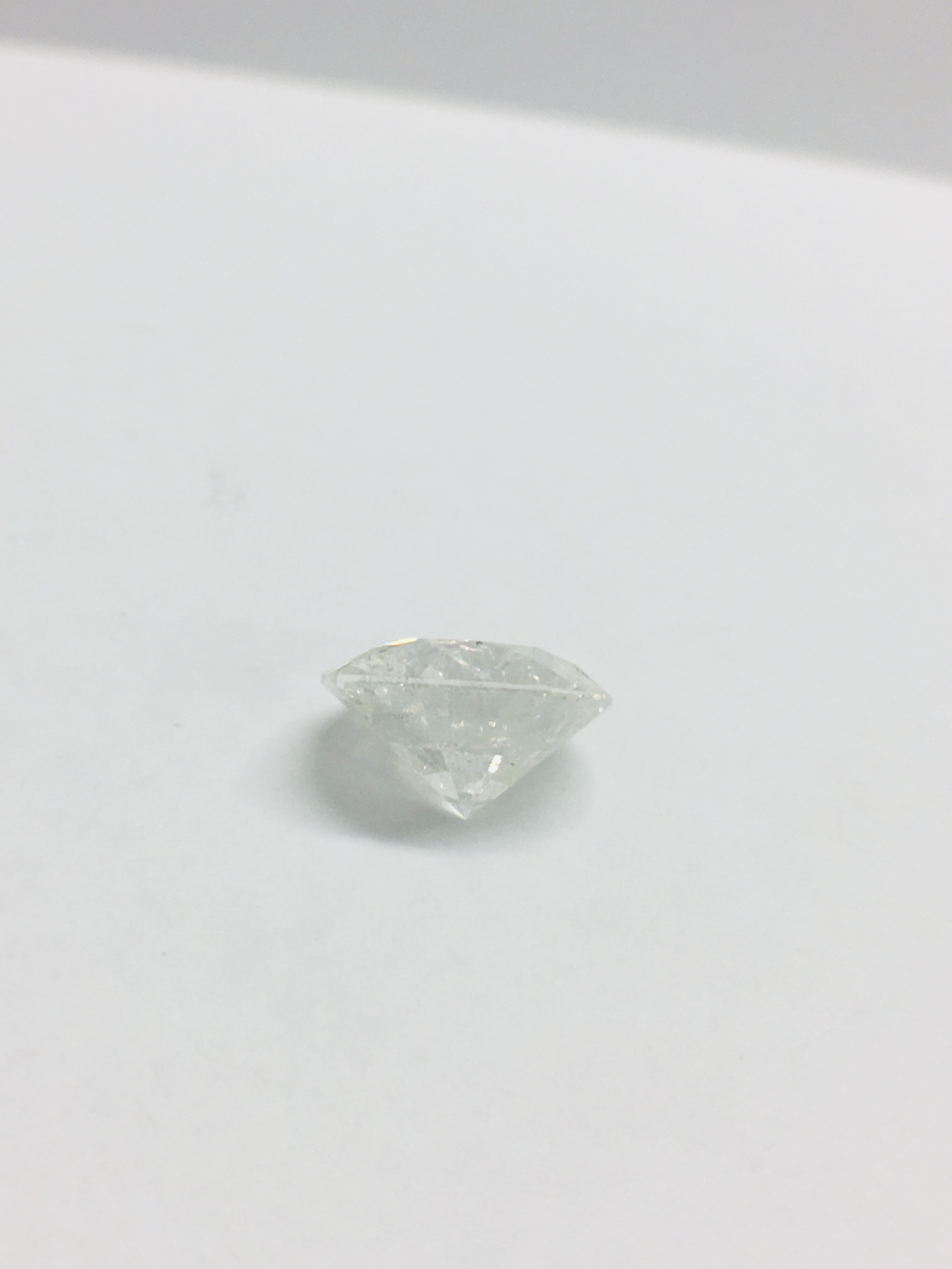 5.12ct round Brilliant cut natural Diamond,H colour,i2 clarity - Image 4 of 5