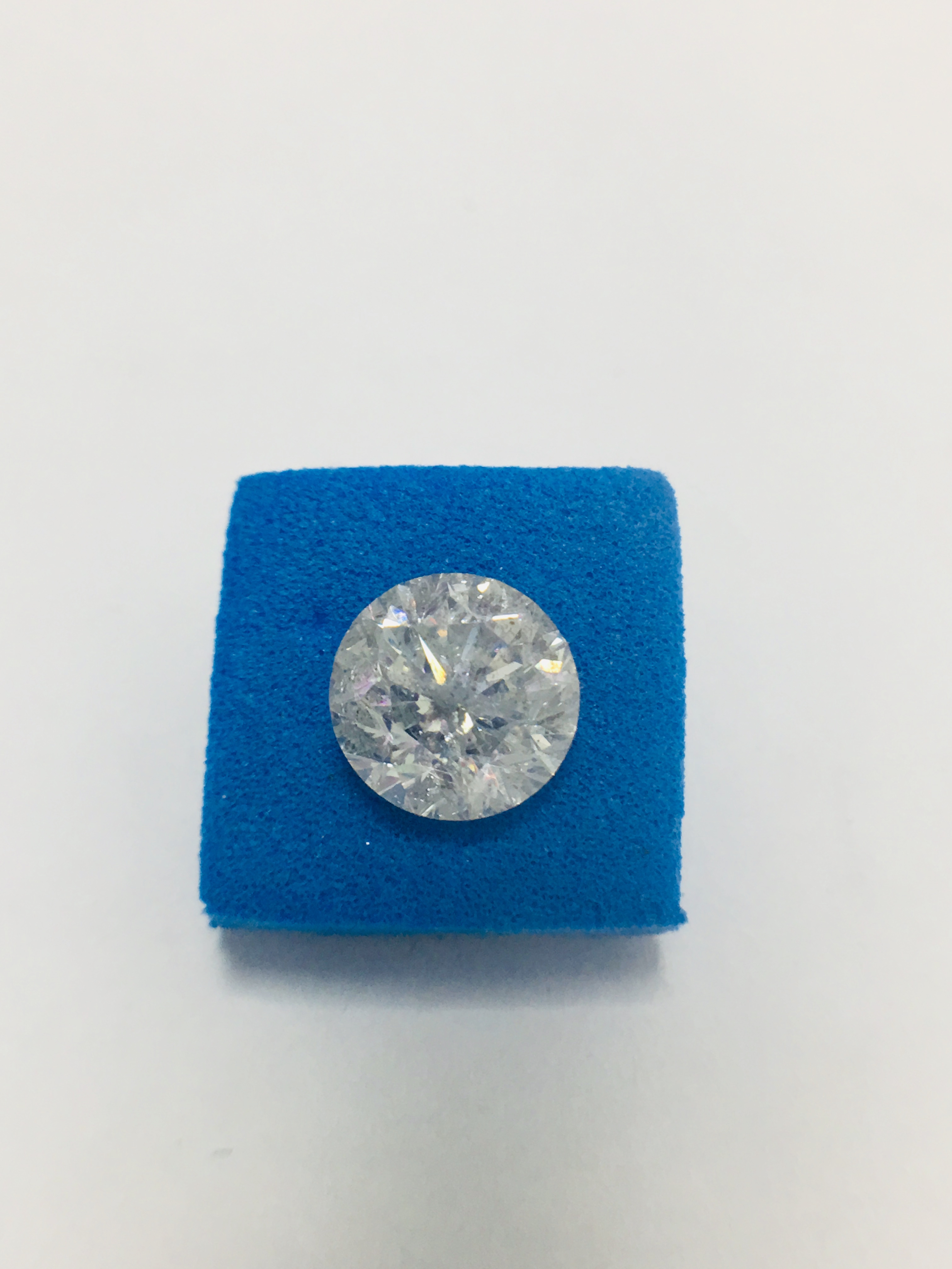 2.01ct round Brilliant cut natural diamond,H colour,si3 clarity