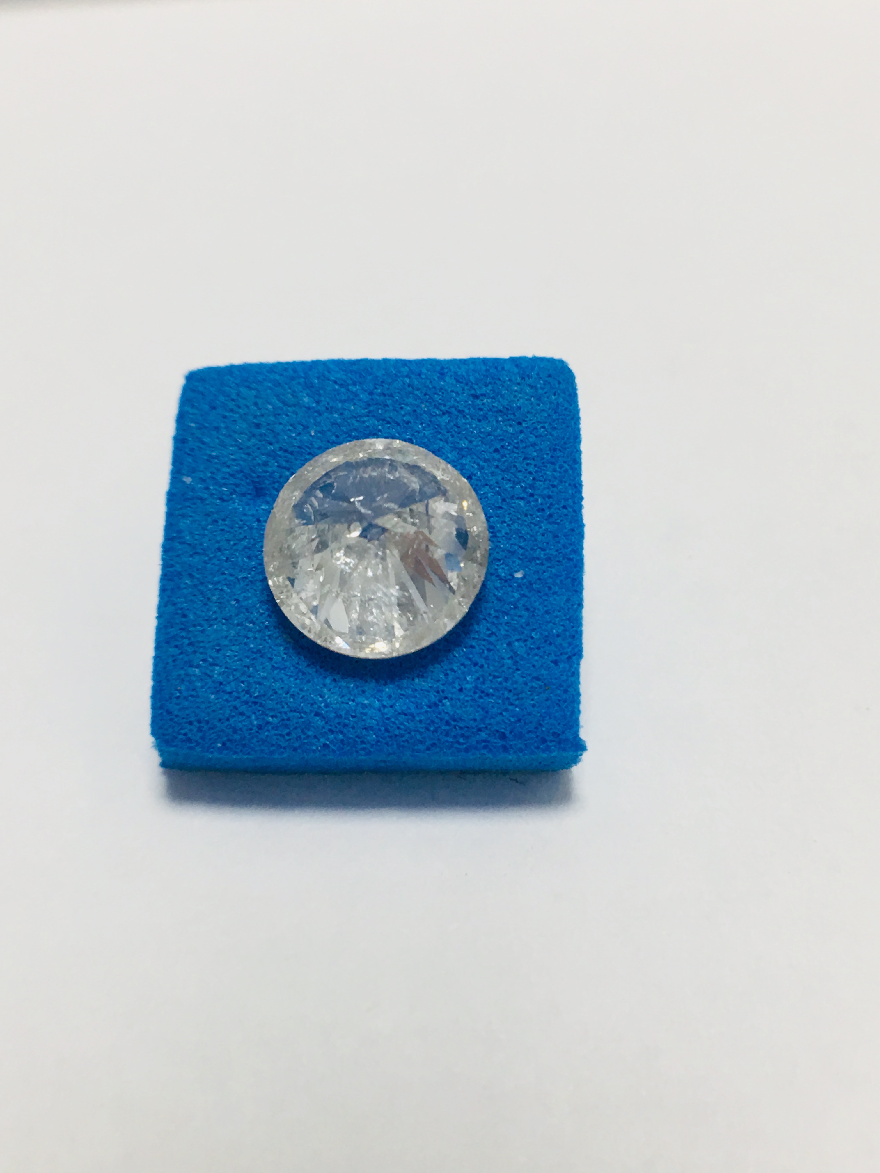 2.17ct Natural Brilliant cut Diamond,H colour,i2 clarity,no treatment - Image 2 of 4