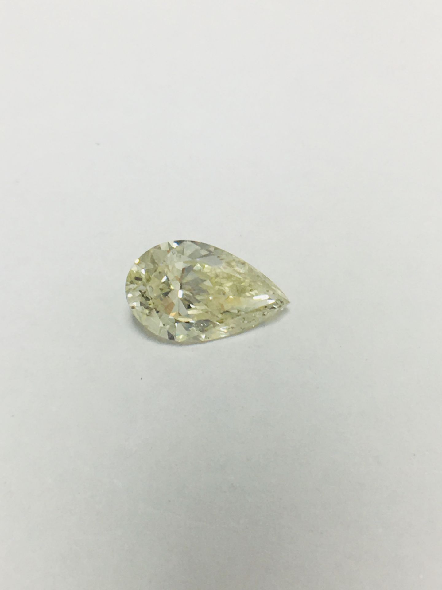 0.96ct Pearshape Natural diamond,VS Clarity,K colour,diamond is tested as clarity enhanced - Image 3 of 3