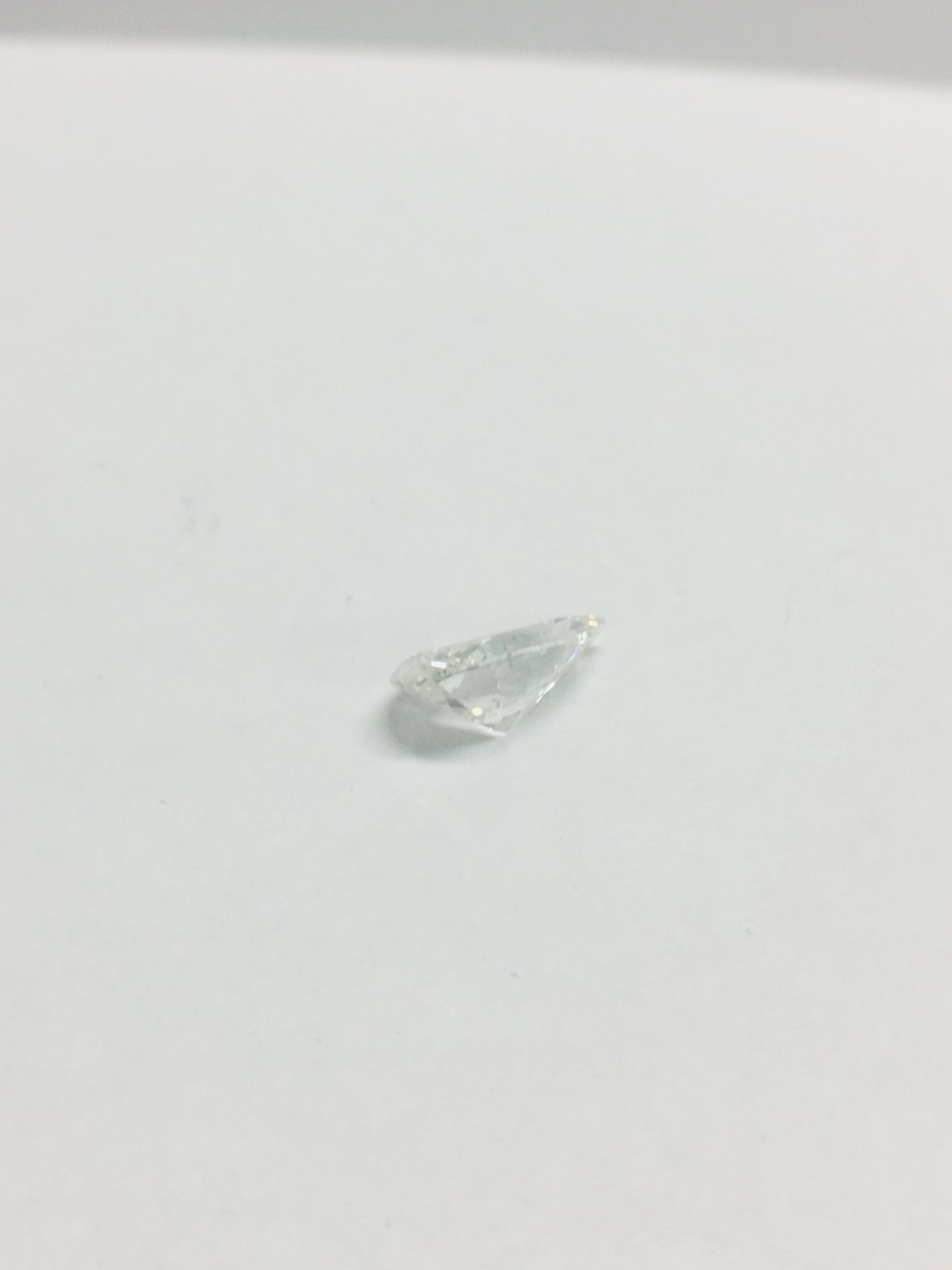 1.57ct Pearshape natural Diamond,F colour,i1 clarity - Image 4 of 5