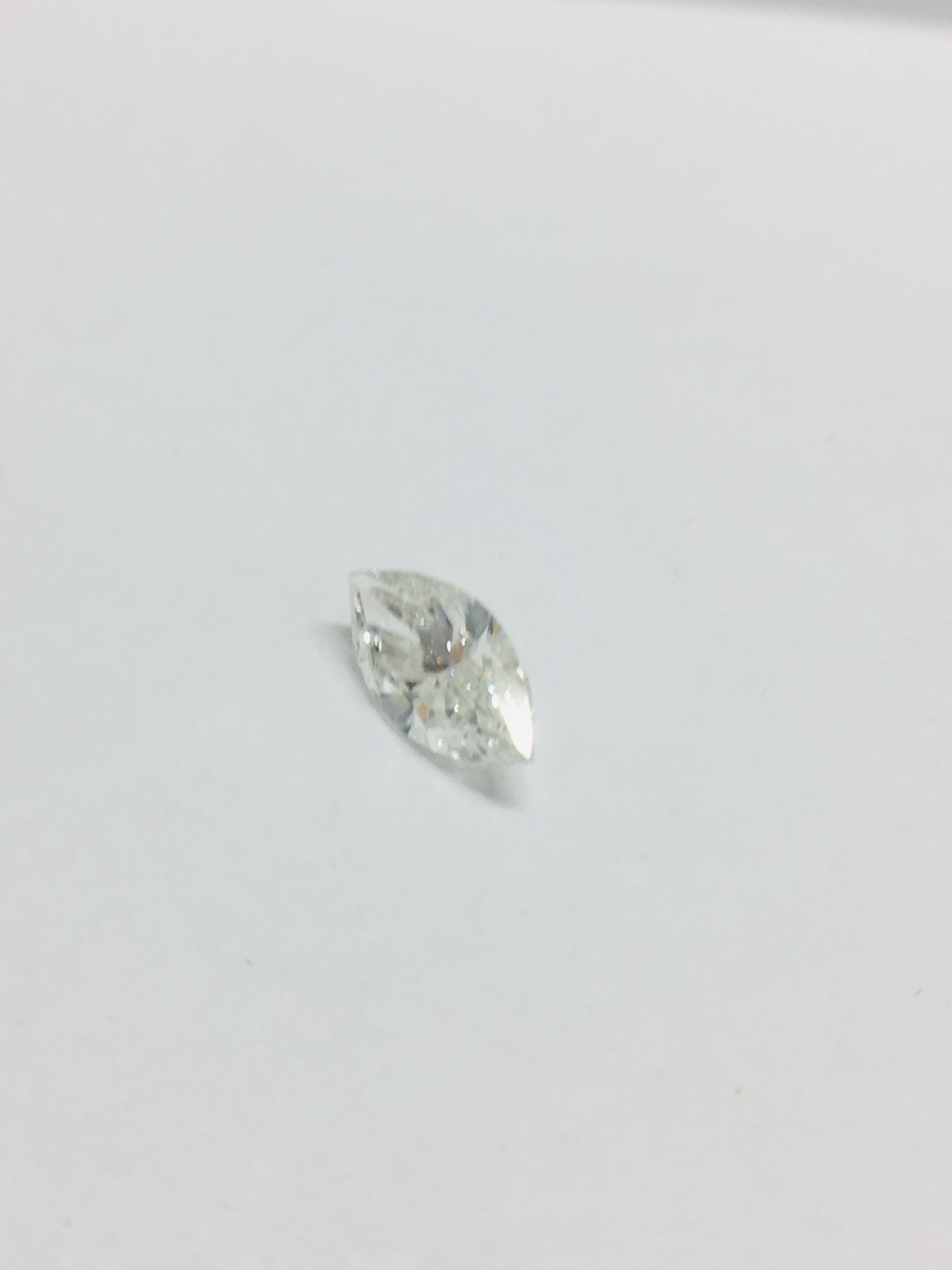 1.23ct Marquis cut Natural Diamond,H colour,si2 clarity - Image 2 of 5