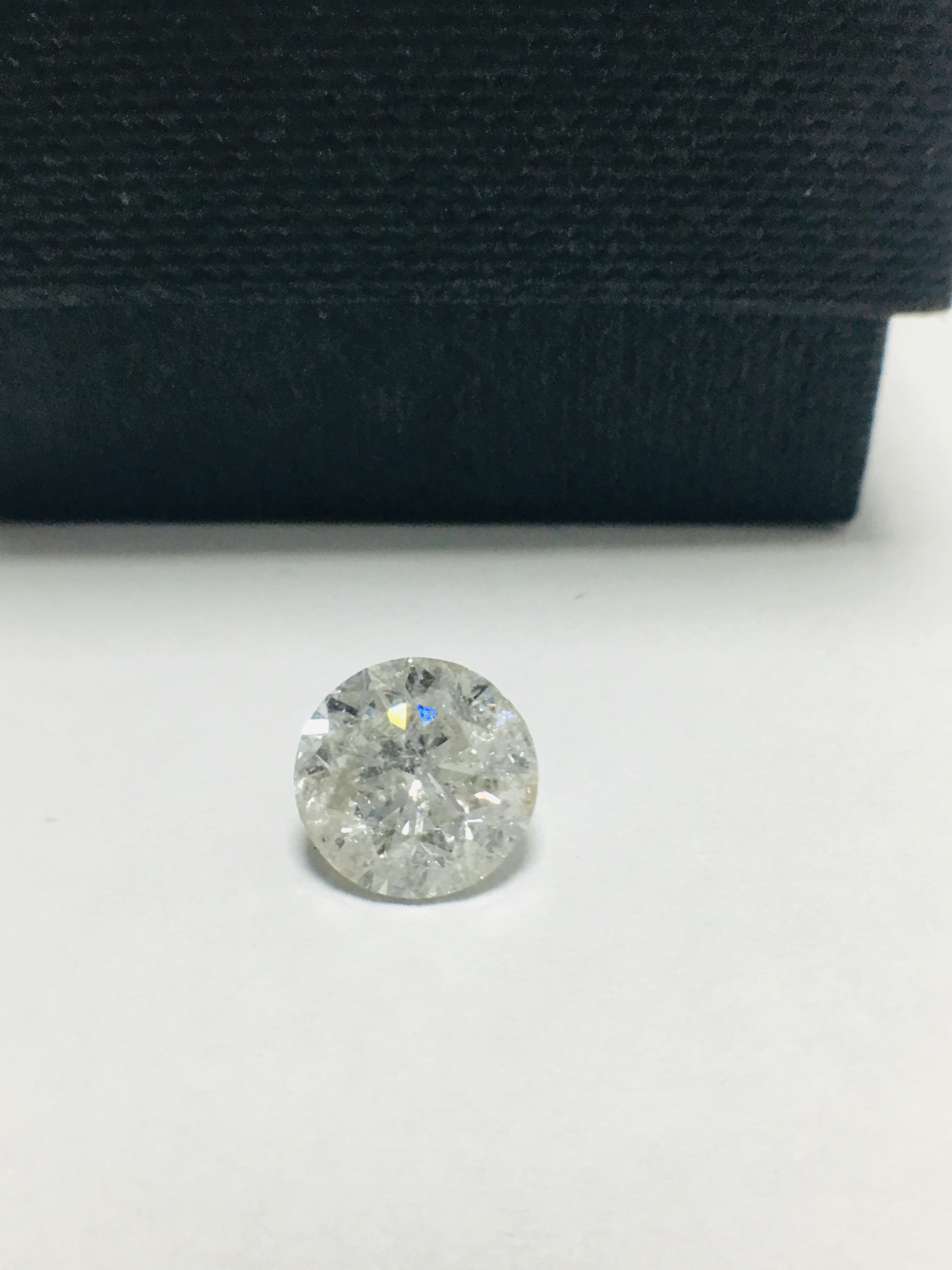 2.17ct Natural Brilliant cut Diamond,H colour,i2 clarity,no treatment - Image 3 of 4