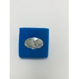 1.84ct Natural oval Cut diamond colour,i2 clarity,diamond is tested as clarity enhanced