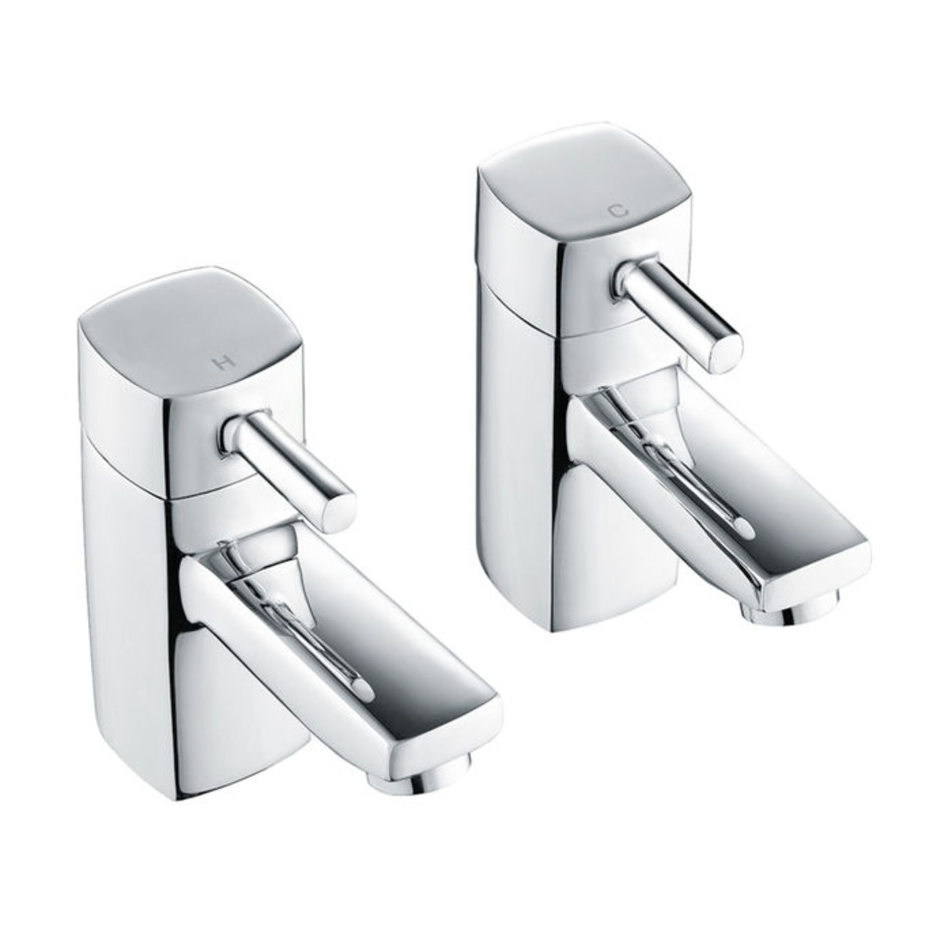 (Q8) Avon Hot & Cold Bath Taps. Chrome Plated Solid Brass 1/4 turn ceramic disc technology Minimum - Image 2 of 2