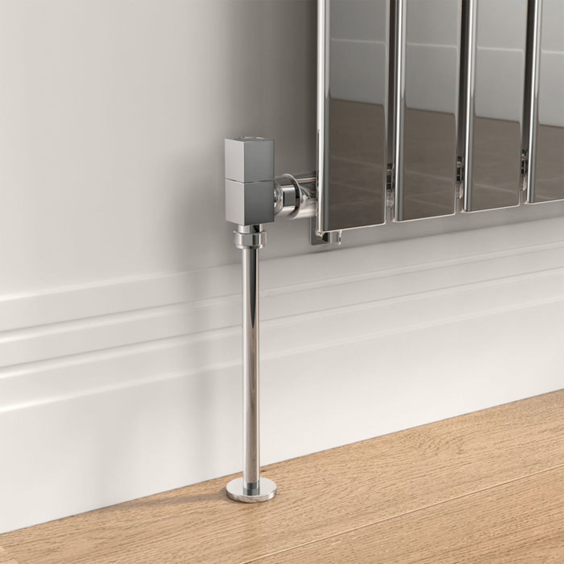 (Q6) 15mm Standard Connection Square Angled Chrome Radiator Valves These valves are designed to work