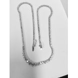 15ct Diamond tennis style necklace. 3 claw setting.