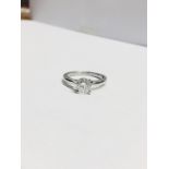 1.30ct diamond solitaire ring with a brilliant cut diamond.