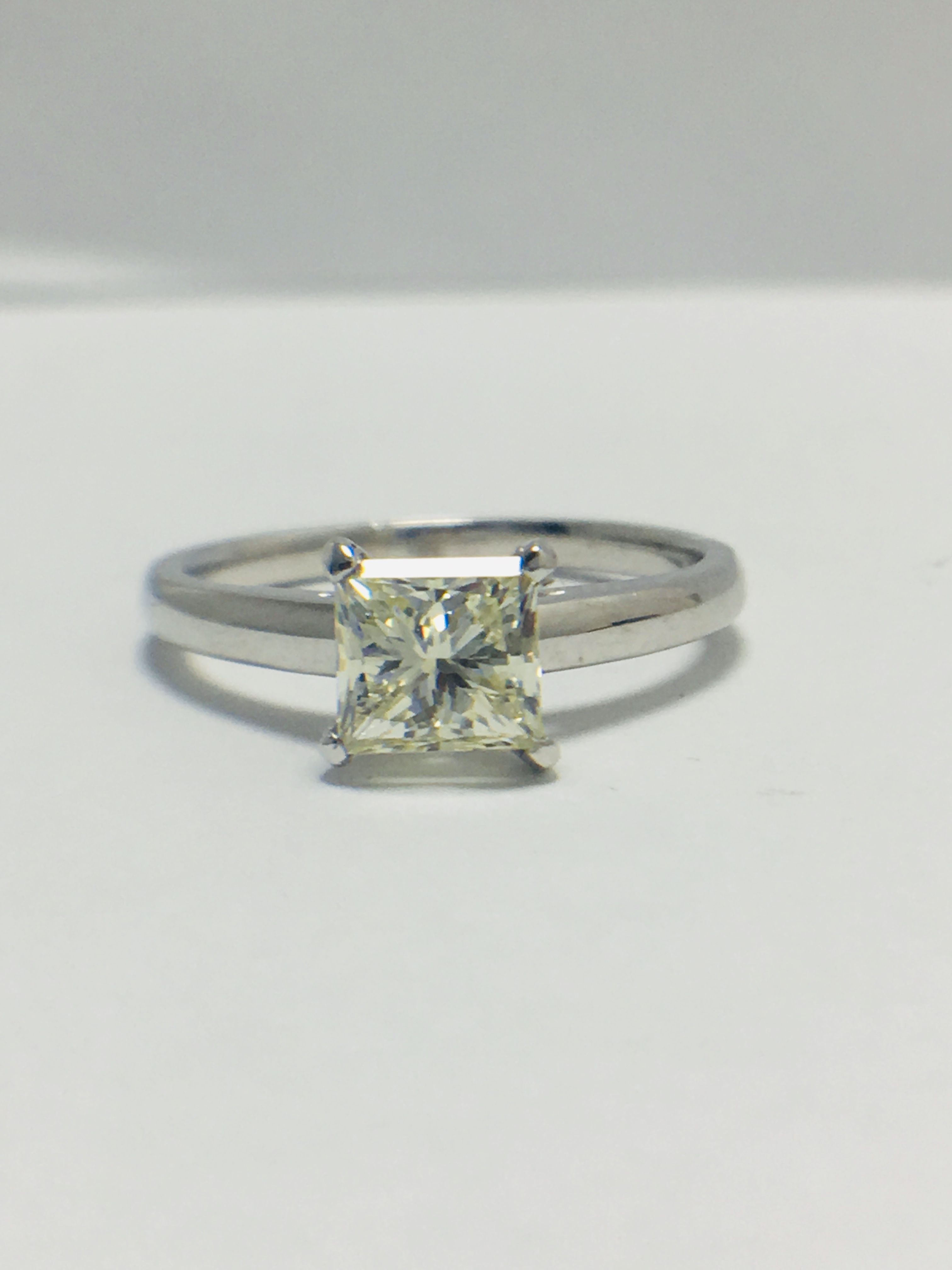 1ct princess cut solitaire ring - Image 6 of 6