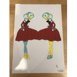 Veronica Rowland Fashion Twins Limited Edition Print.