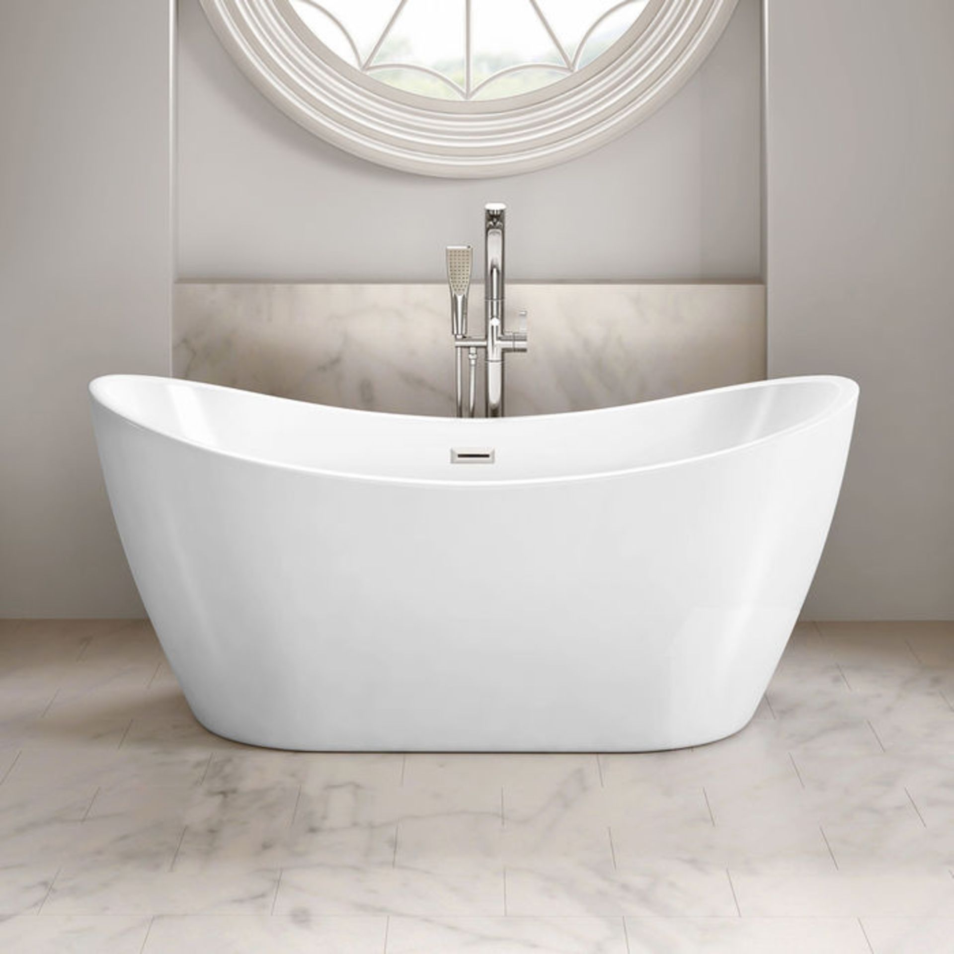 (AD9) 1700mmx710mm Caitlyn Freestanding Bath. Visually simplistic to suit any bathroom interior