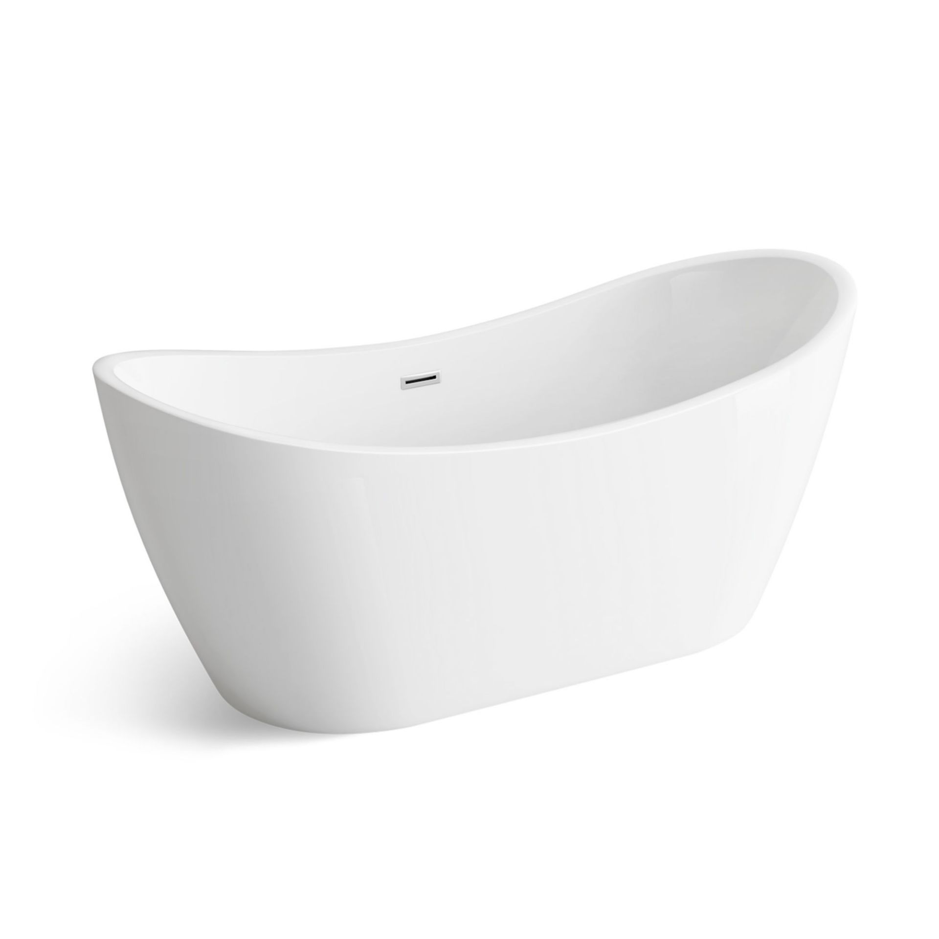 (AD9) 1700mmx710mm Caitlyn Freestanding Bath. Visually simplistic to suit any bathroom interior - Bild 2 aus 4