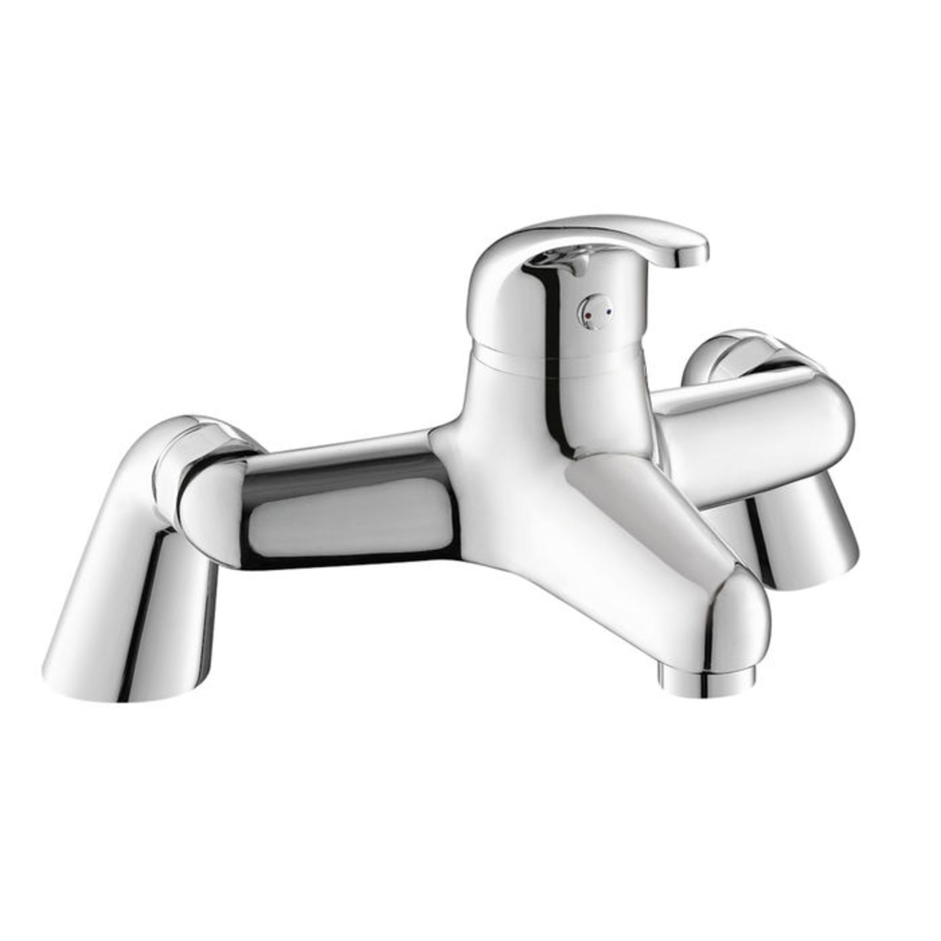 (LX7 ) Sleek Bath Filler Mixer Tap Chrome Plated Solid Brass 1/4 turn solid brass valve with ceramic