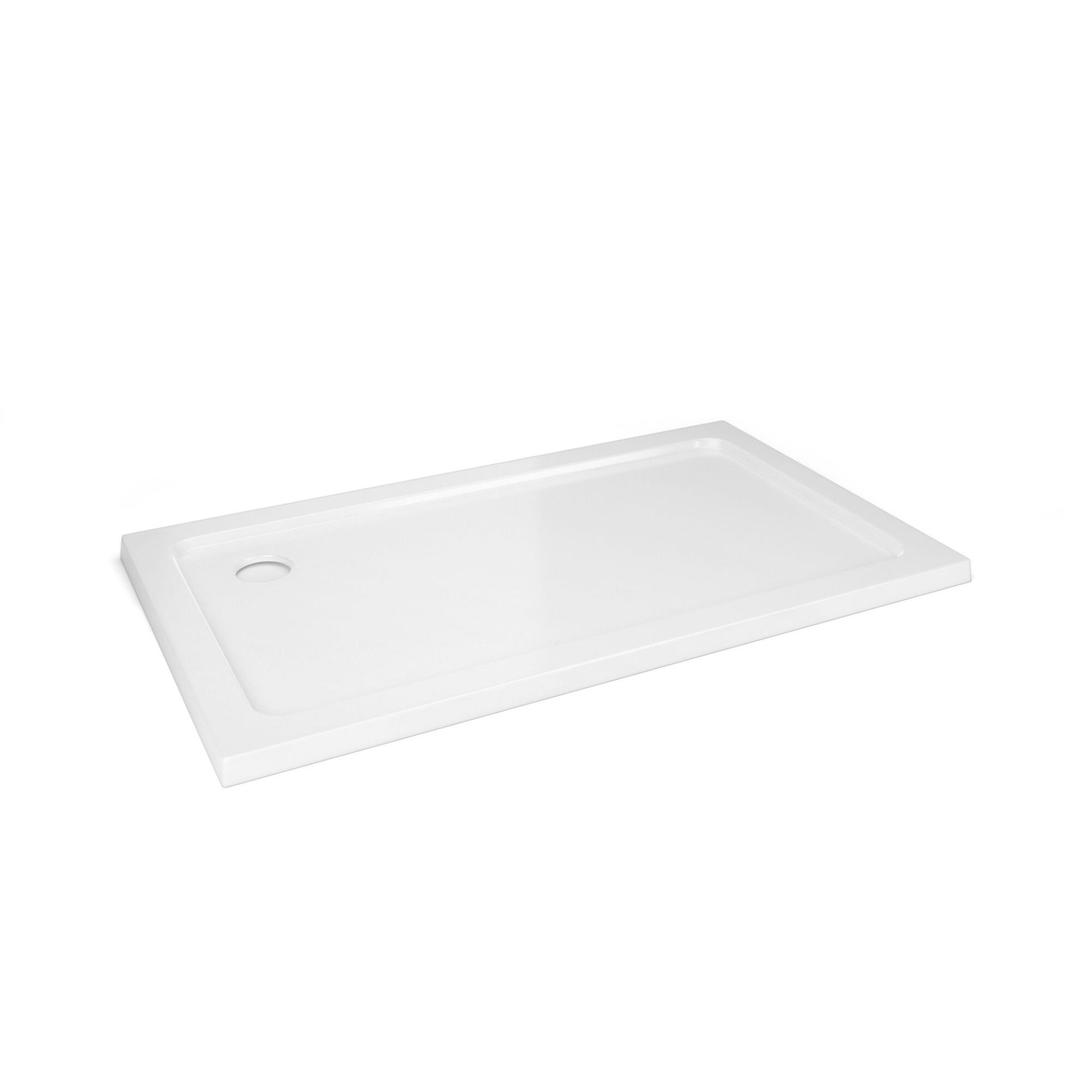 (EY36) 1200x700mm Rectangular Ultra Slim Stone Shower Tray. Low profile ultra slim design Gel coated - Bild 2 aus 2