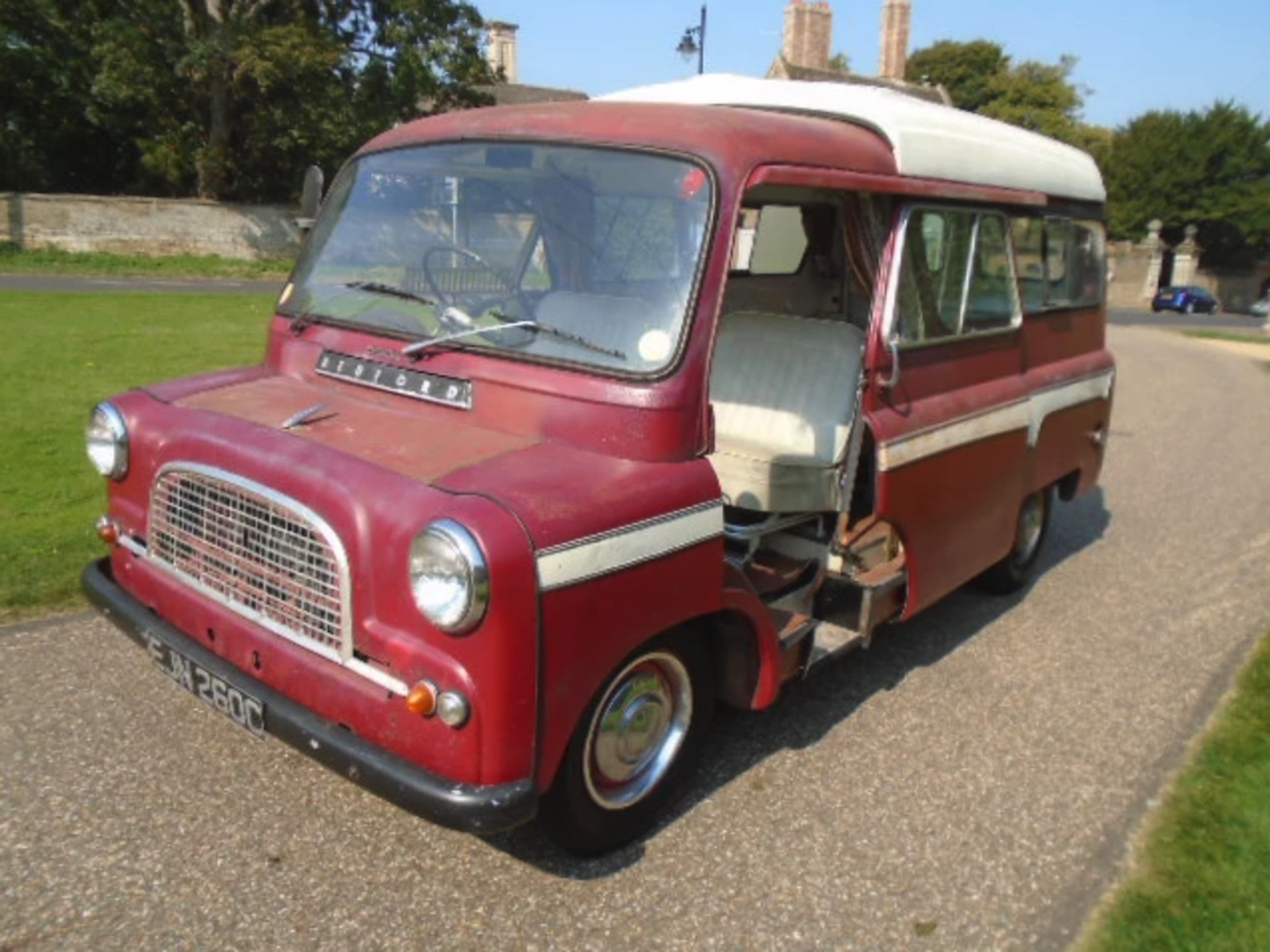 1965 Bedford CA Dormobile, side pop roof.