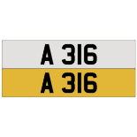 A 316 on DVLA retention, ready to transfer