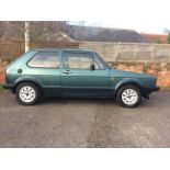 Mk1 Golf GTI, 1.8 Lhasa Green, 127156 miles.