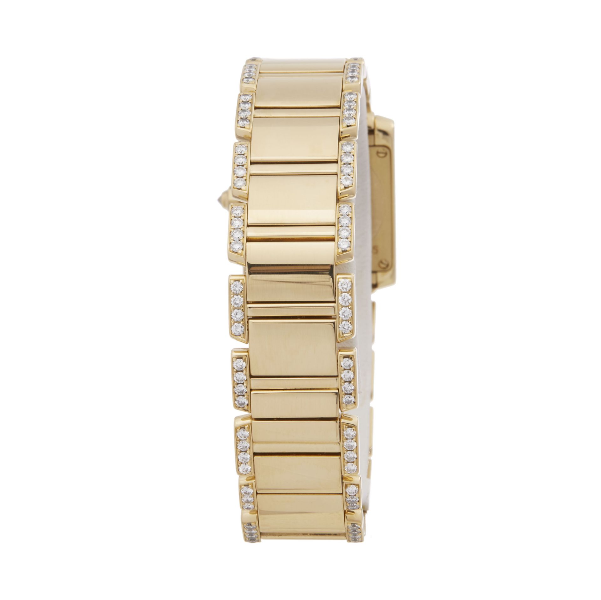 Cartier Tank Francaise Diamond 18k Yellow Gold - WE1001RG or 2385 - Image 6 of 8