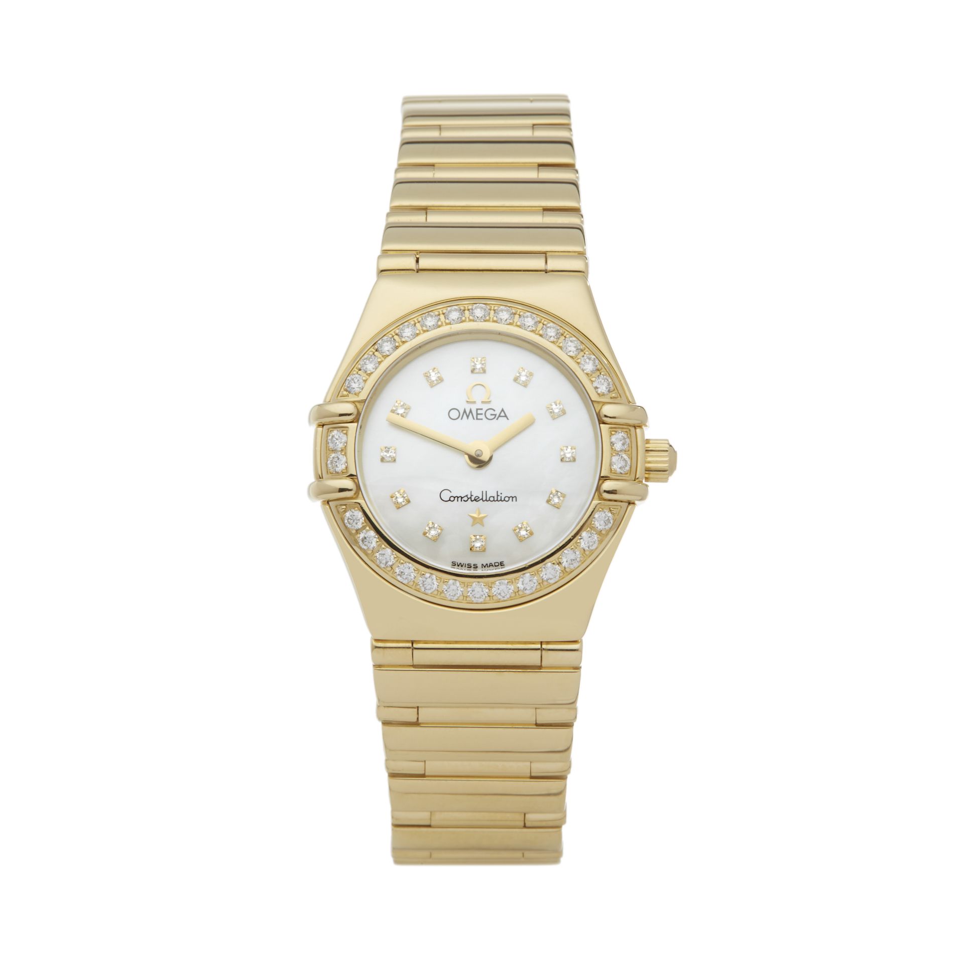 Omega Constellation Diamond Mother of Pearl 18k Yellow Gold - 11647500