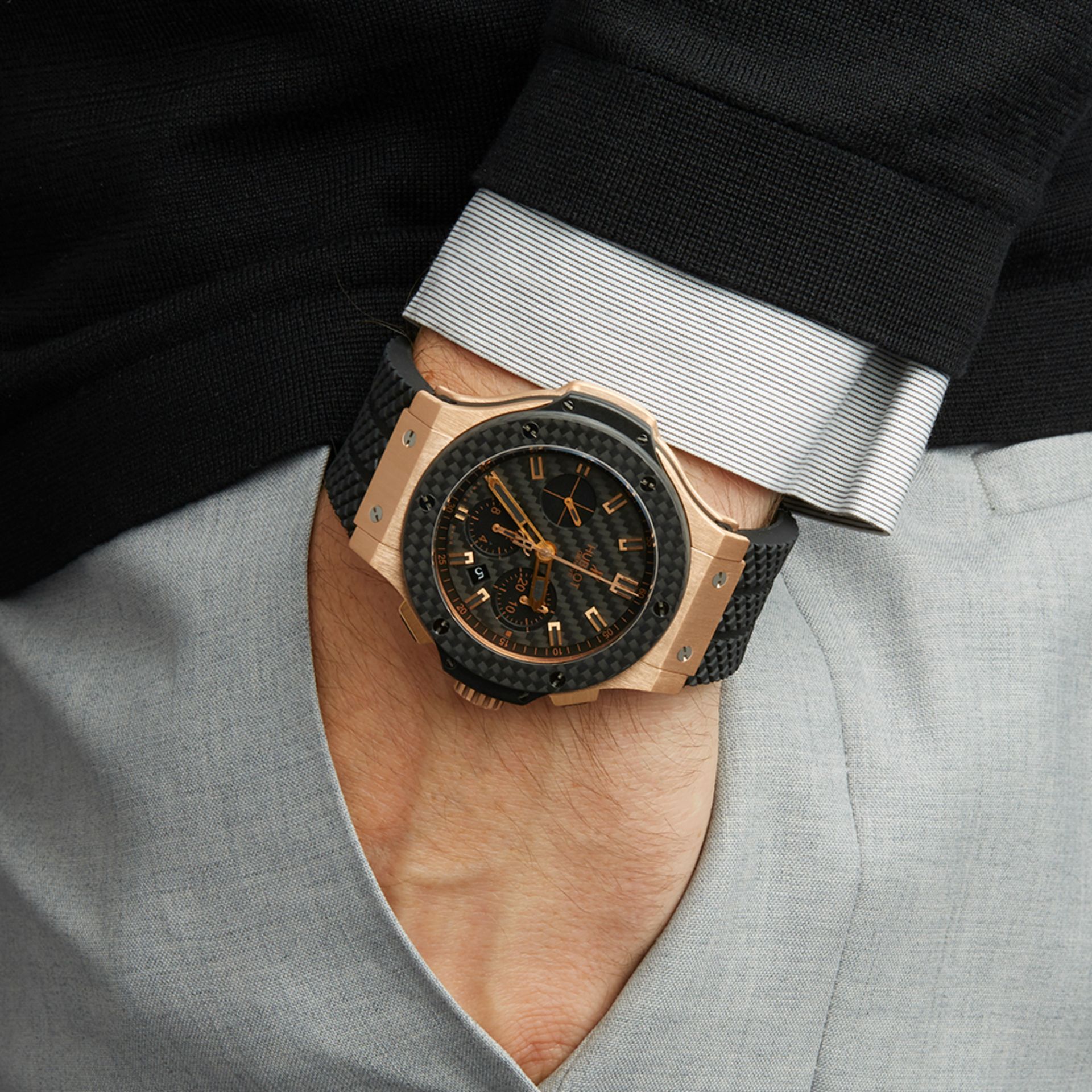 Hublot Big Bang Kazakhstan Special Edition Chronograph 18k Rose Gold - 301 - Image 2 of 8