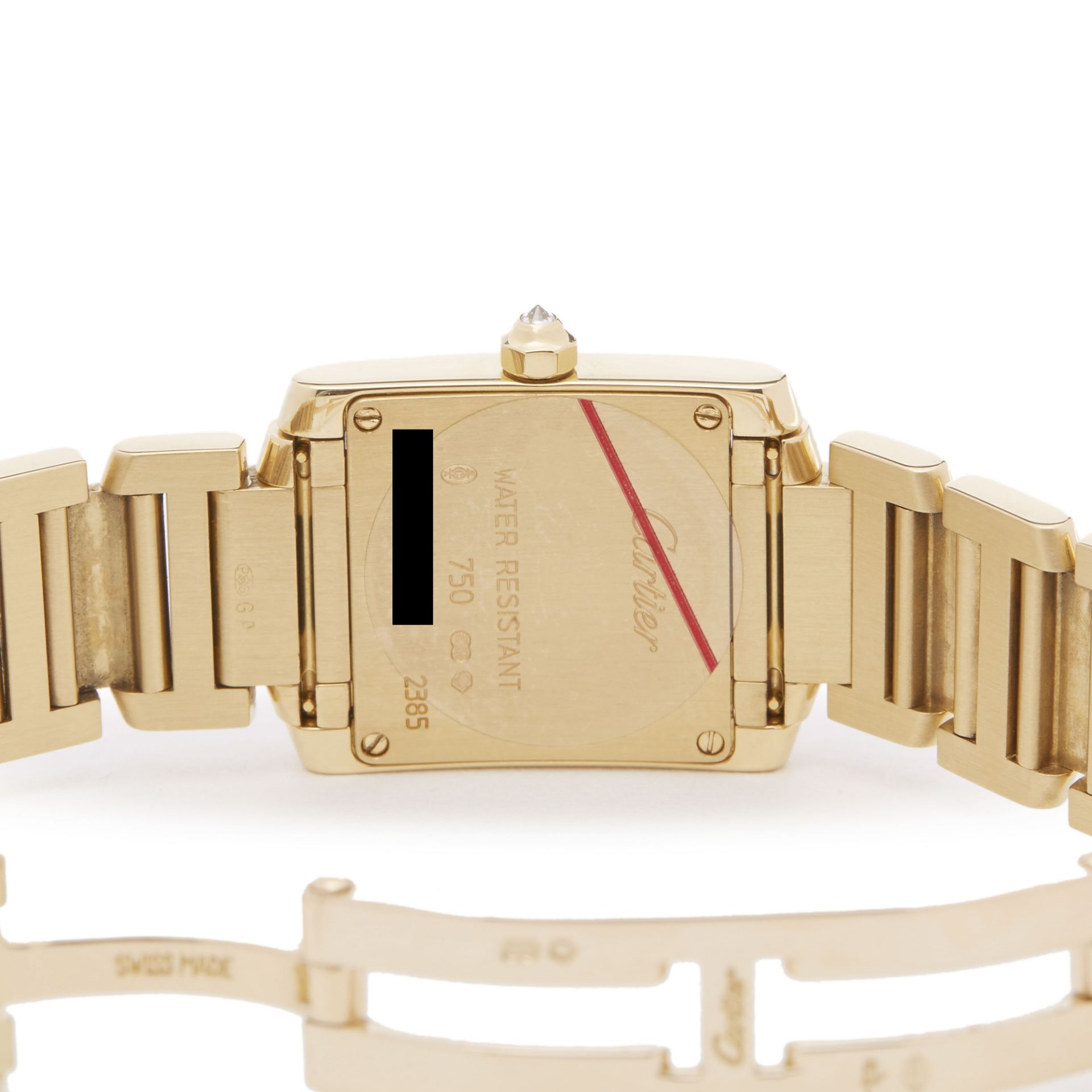 Cartier Tank Francaise Diamond 18k Yellow Gold - WE1001RG or 2385 - Image 5 of 8