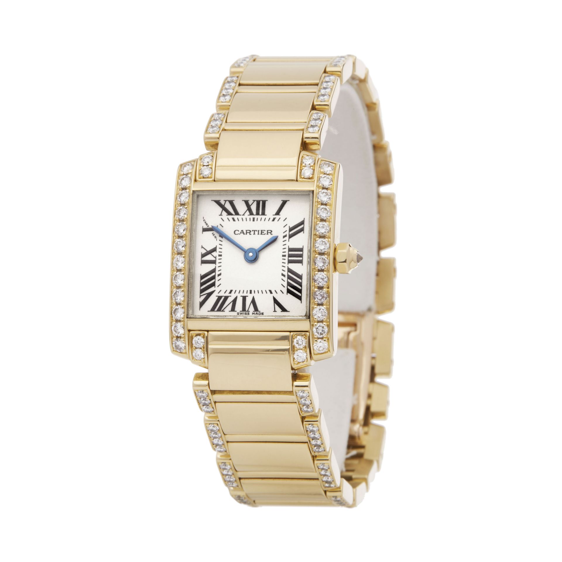 Cartier Tank Francaise Diamond 18k Yellow Gold - WE1001RG or 2385 - Image 8 of 8