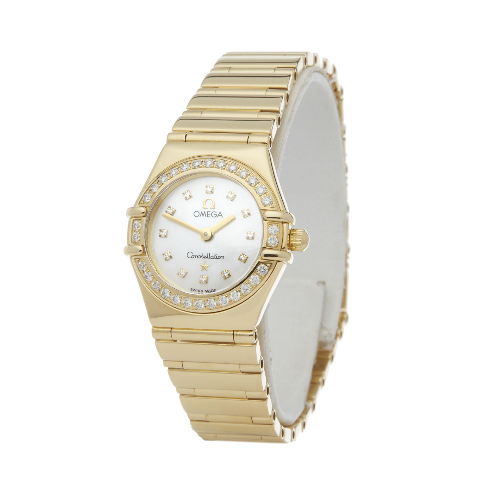 Omega Constellation Diamond Mother of Pearl 18k Yellow Gold - 11647500 - Image 7 of 7