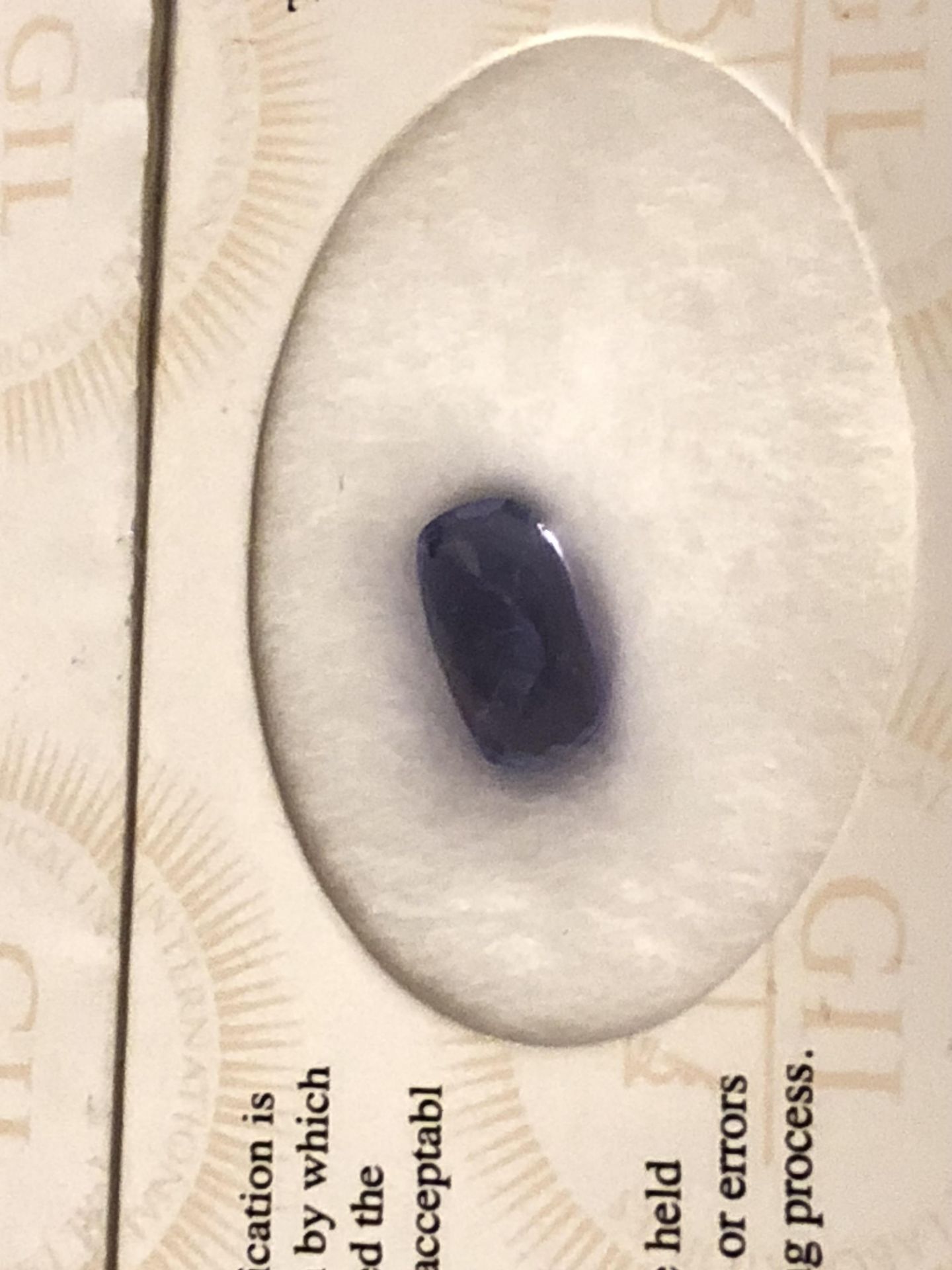 3.99ct Natural Tanzanite with GIL Certificate - Image 3 of 3