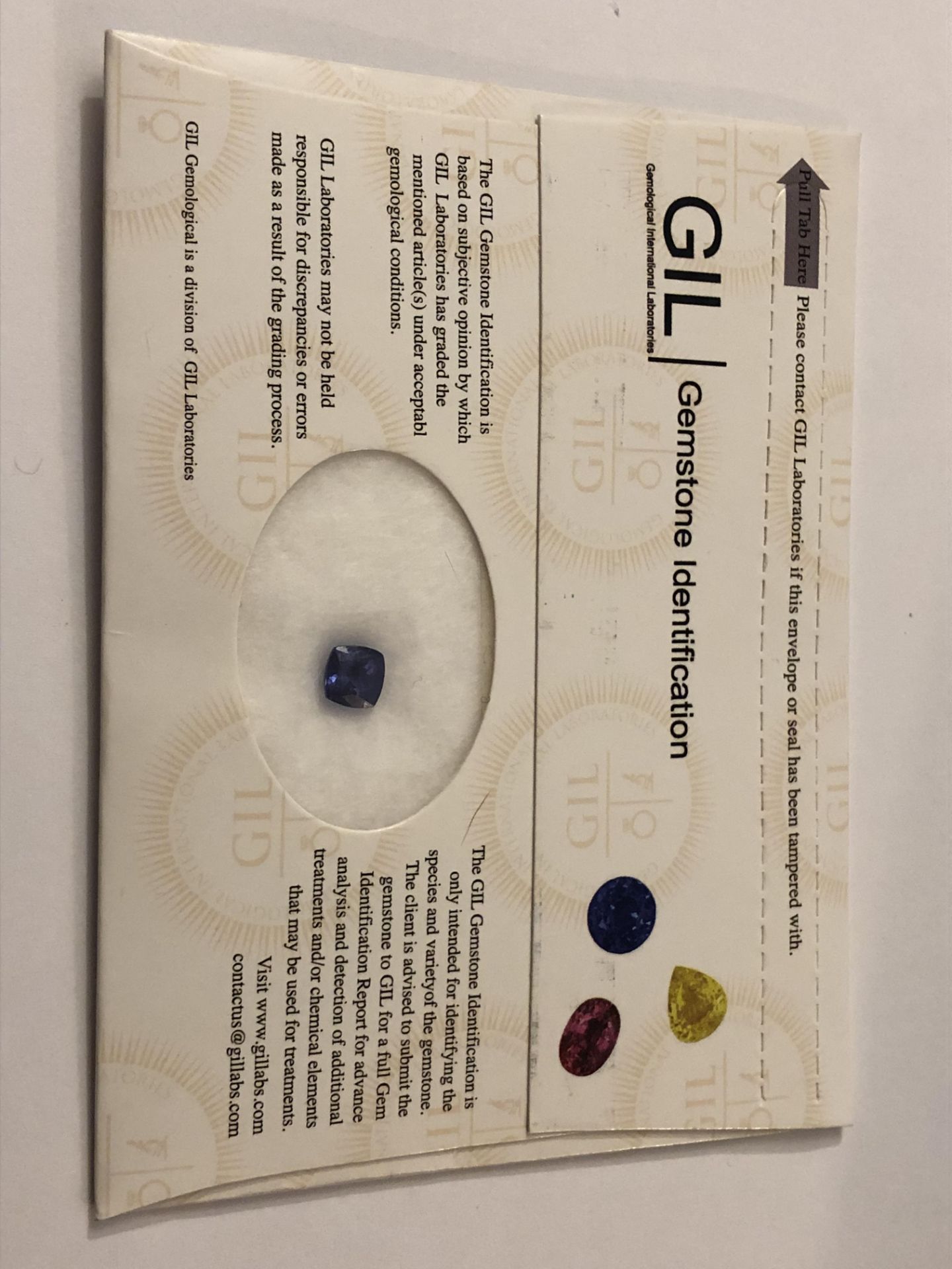 1.72ct Natural Tanzanite with GIL Certificate