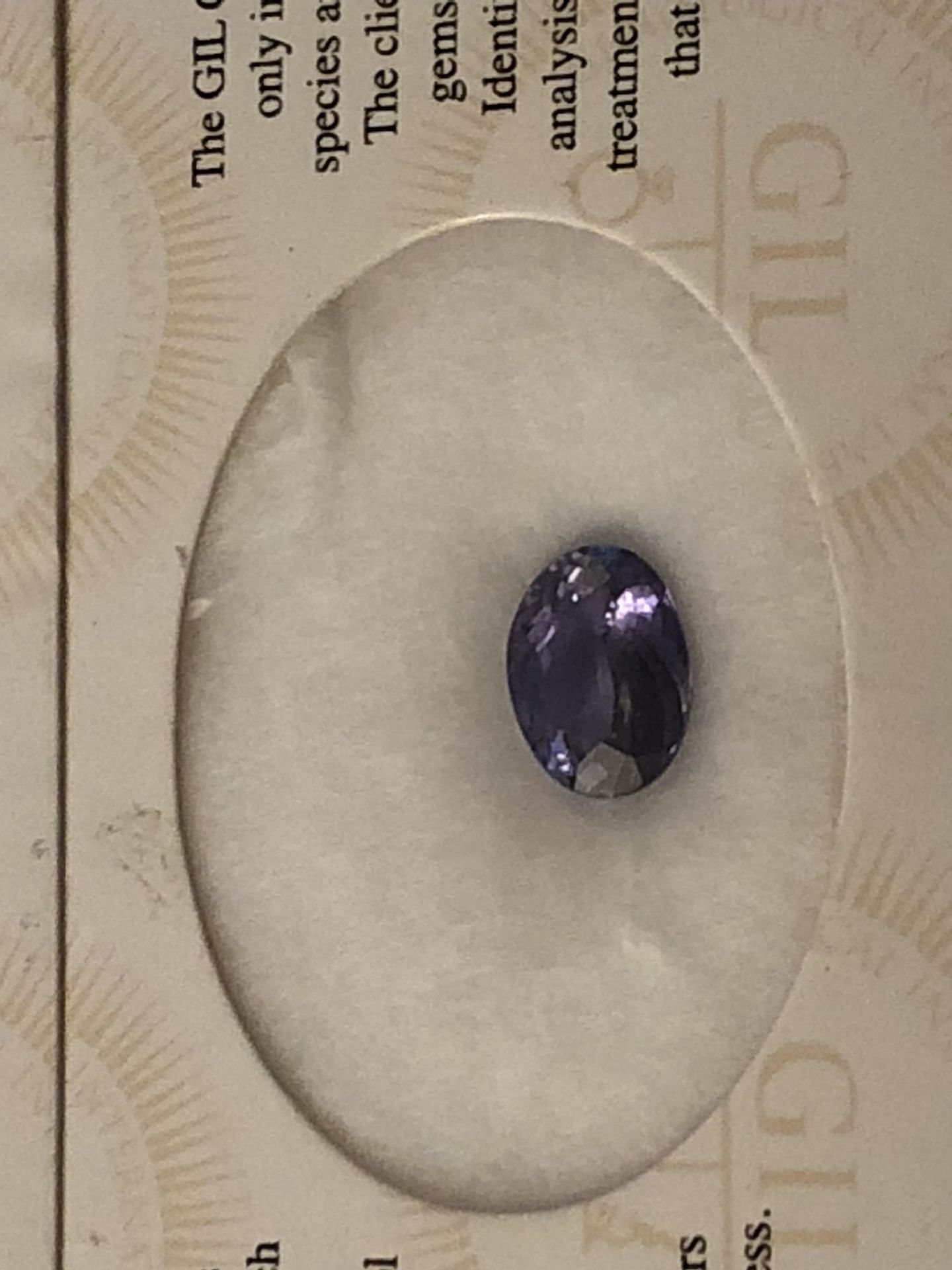 2.95ct Natural Tanzanite with GIL Certificate - Image 3 of 3