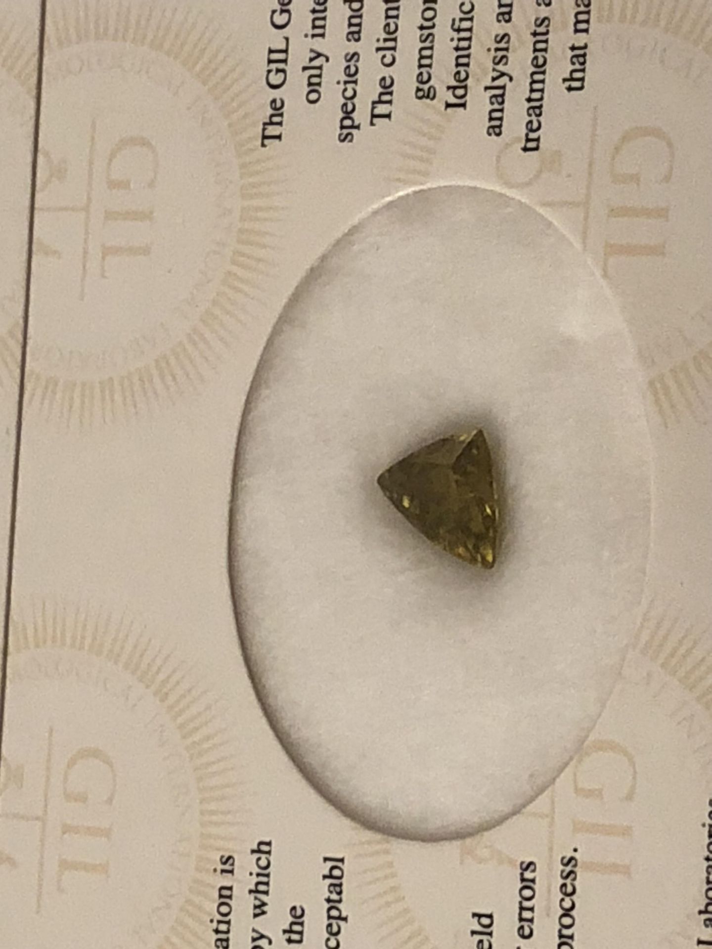 2.22ct Natural Sphene with GIL Certificate - Image 3 of 3