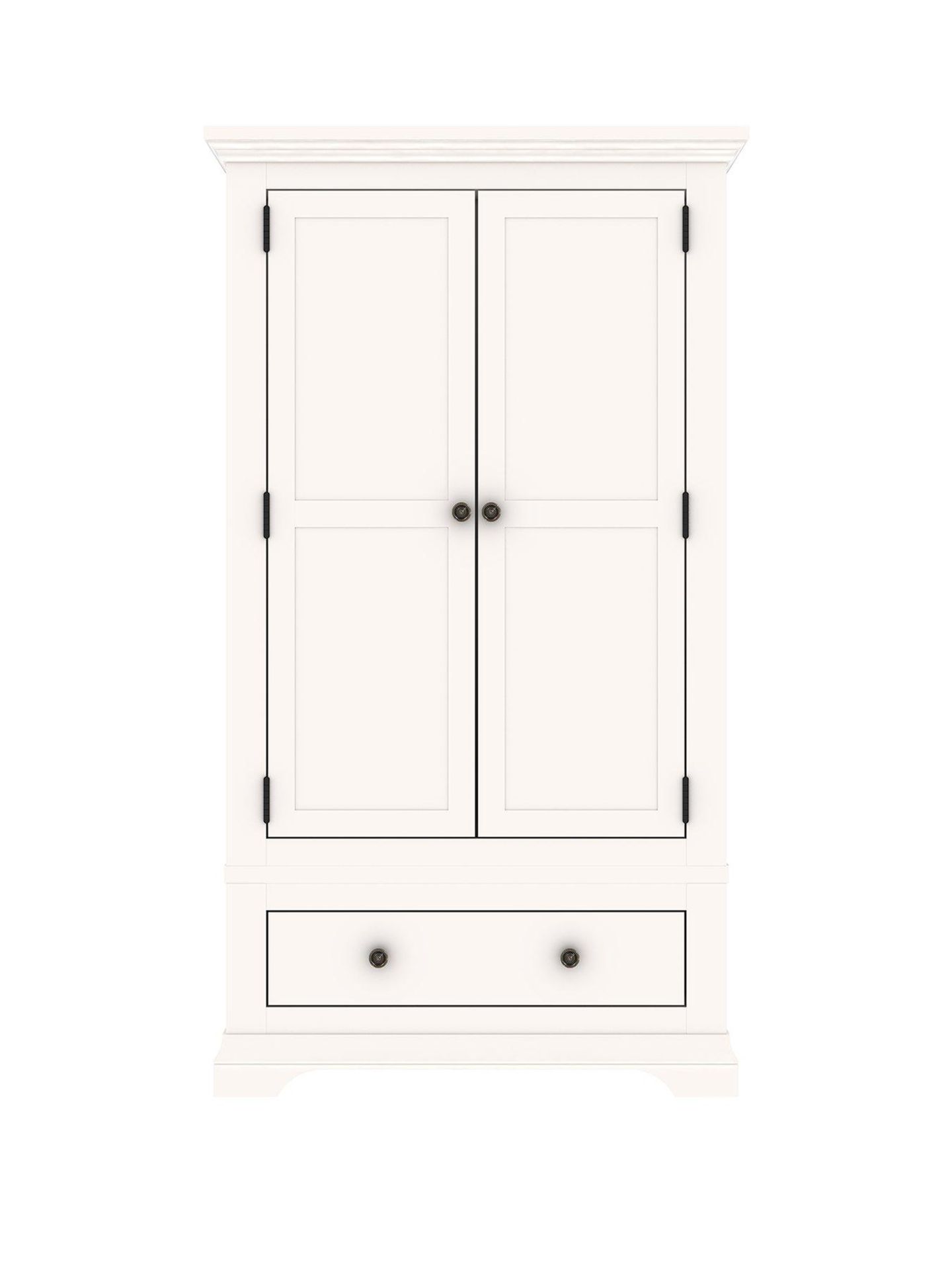 Boxed Item Ideal Home Solid Oak Normandy 2Pc Bedroom Set [White] Rrp ¬£944 - Image 3 of 3