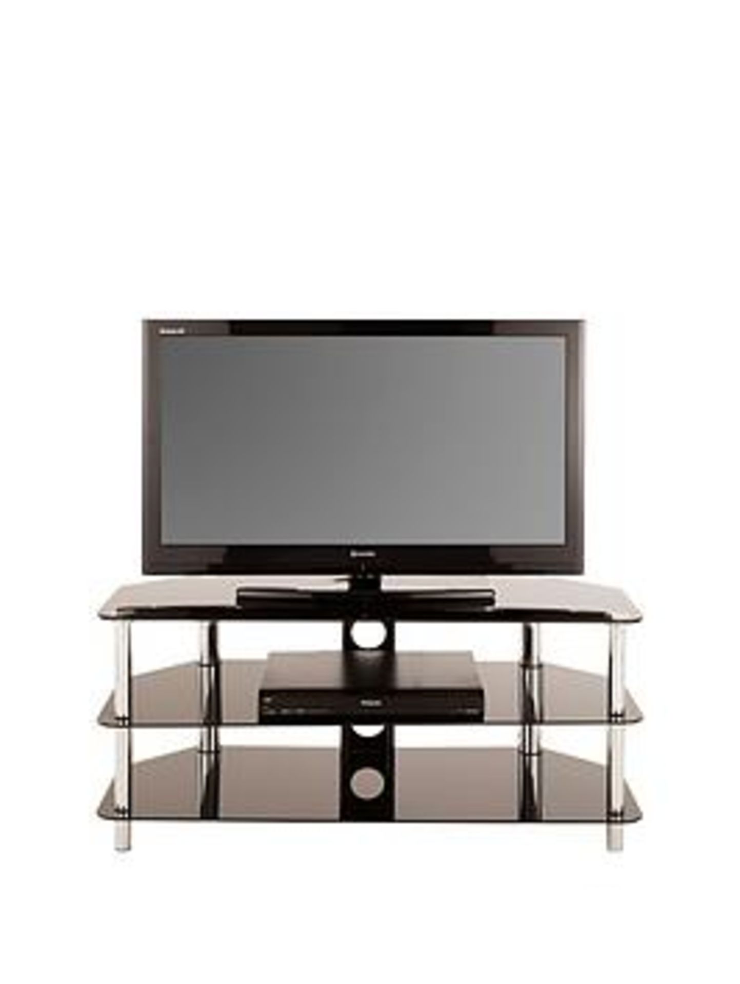 Boxed Item Darcy Tv Unit [Black/Chrome] 53X90X56Cm Rrp:¬£100