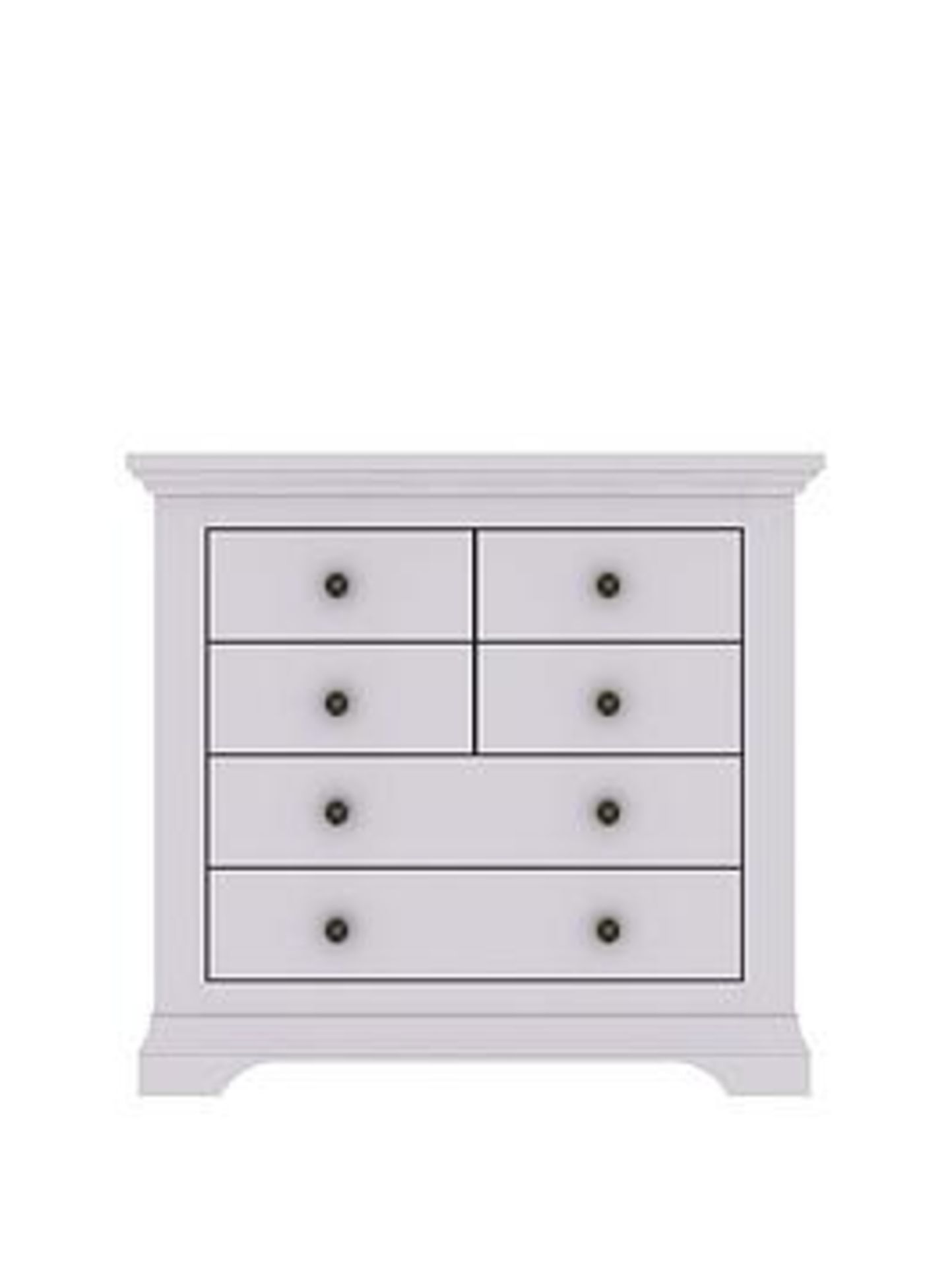 Boxed Item Ideal Home Solid Oak Normandy 2Pc Chest Set [Grey] Rrp ¬£704 - Image 3 of 3