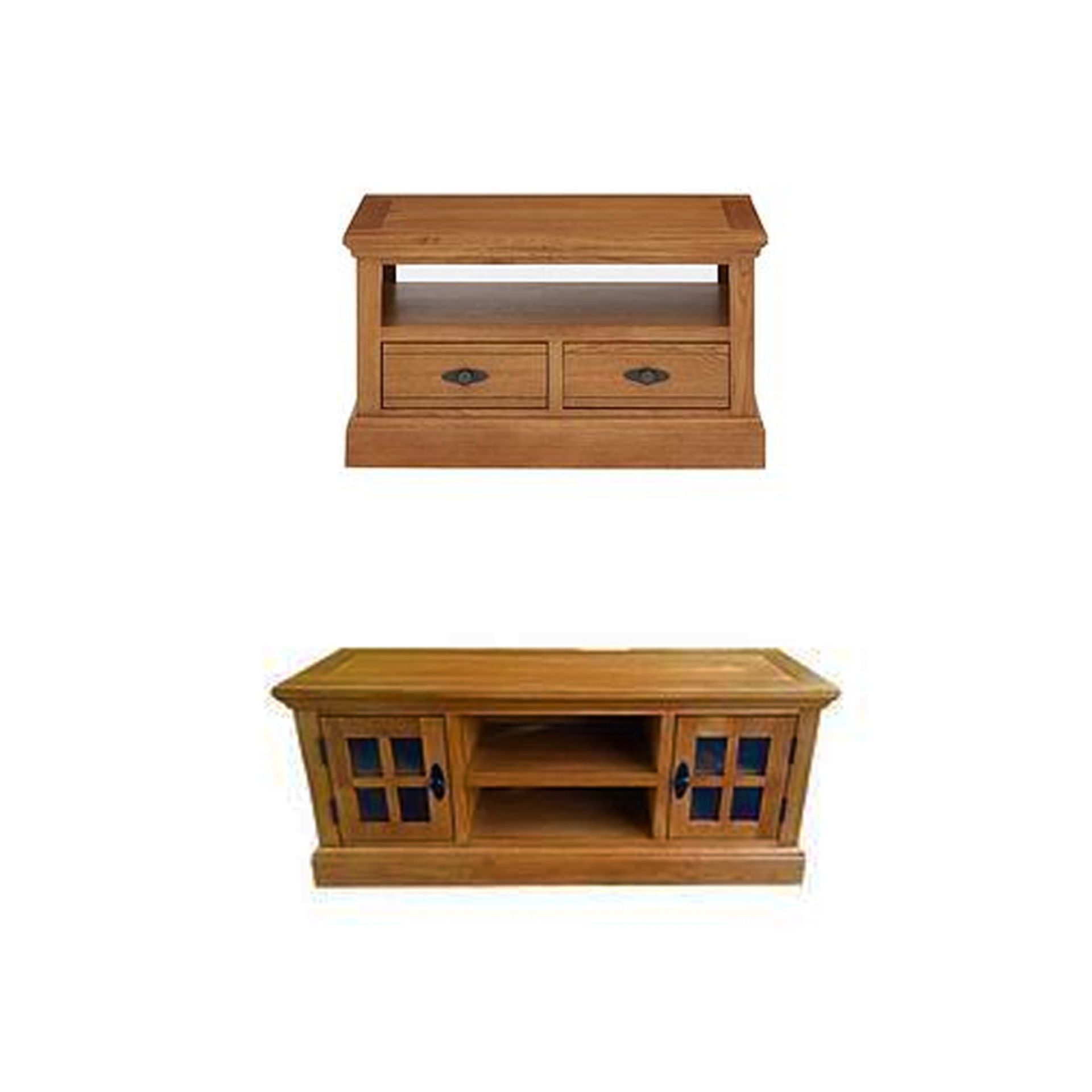 Boxed Item Ideal Home Whitford Real Oak 2Pc Living Room Set [Oak] Rrp:¬£708