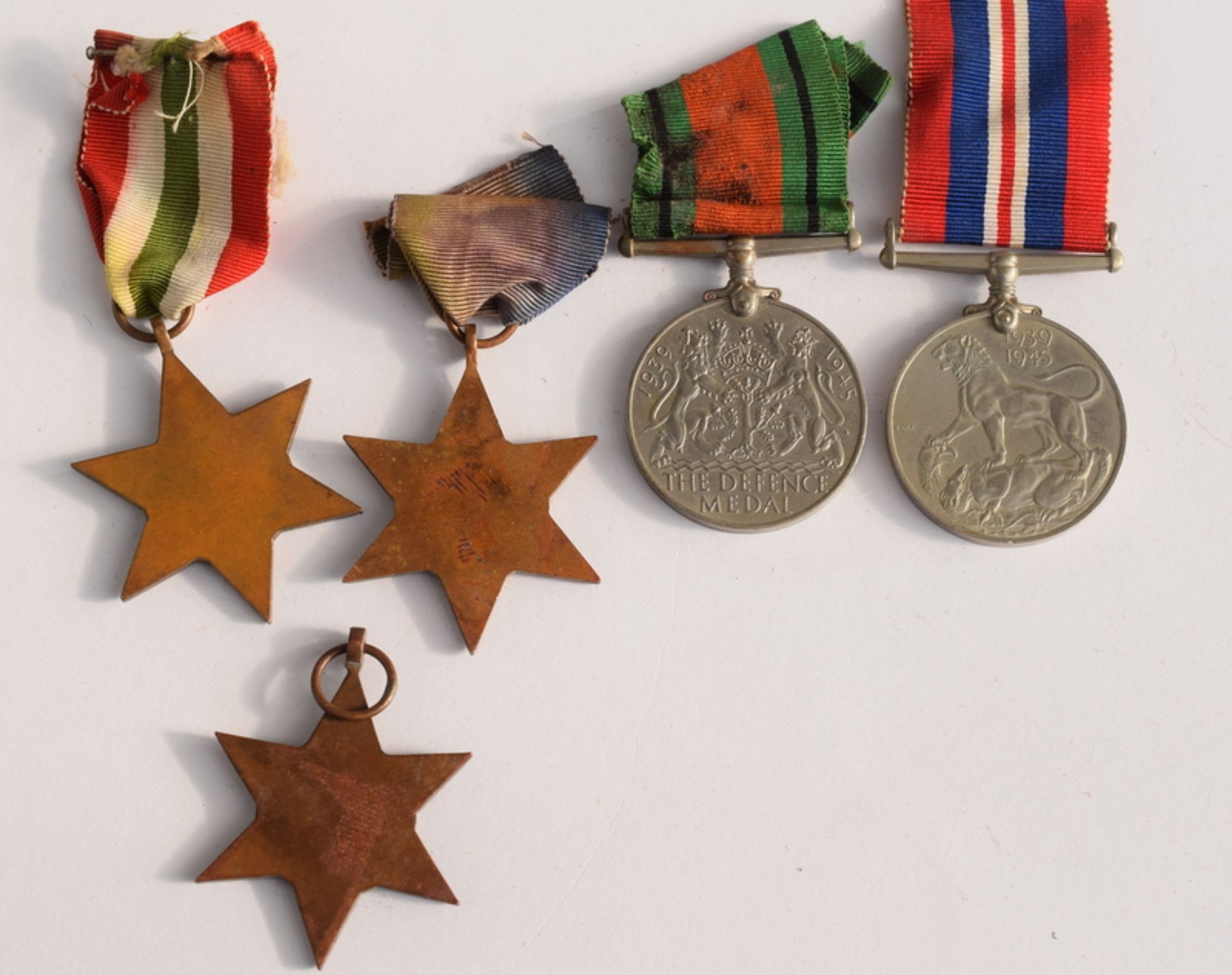 Set Of 5 WW2 Medals including Atlantic and Italy Star - Image 2 of 4