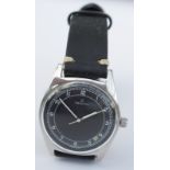 Vintage Zenith Manual Wind Black Dial Watch