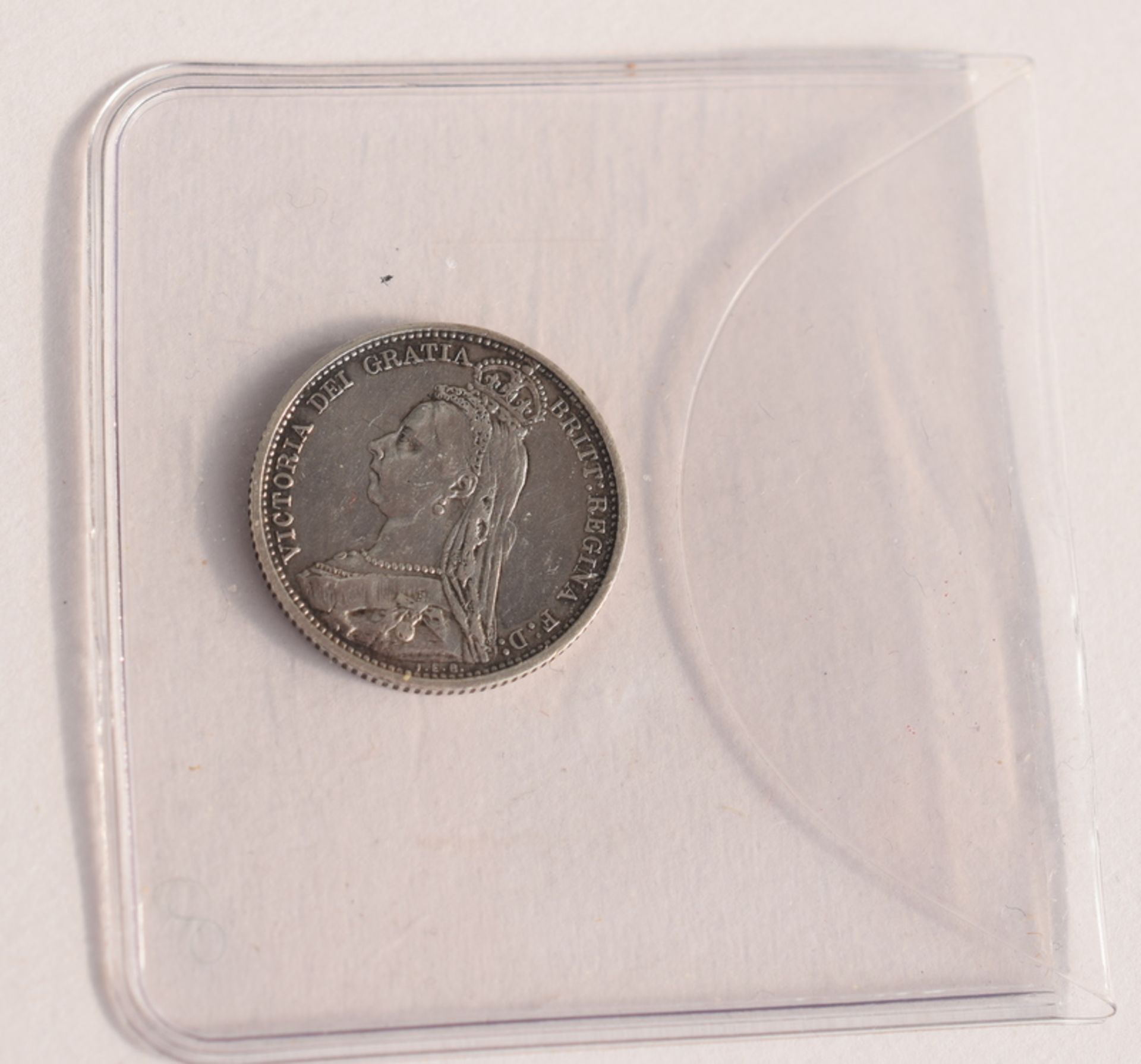 1887 Victorian Silver Sixpence - Image 2 of 5