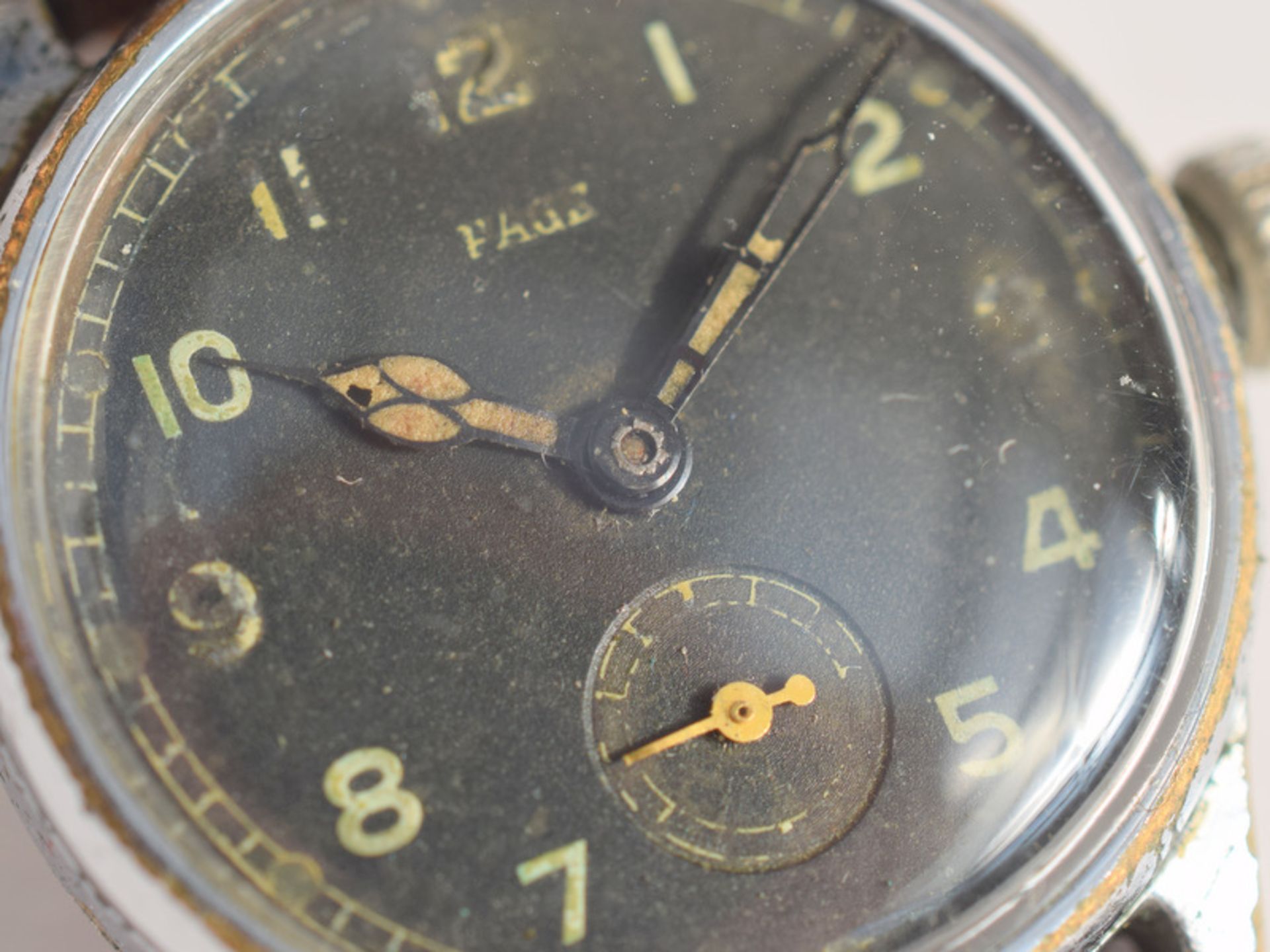 WW2 Era Military Style German Officer's Page Wristwatch - Image 2 of 5