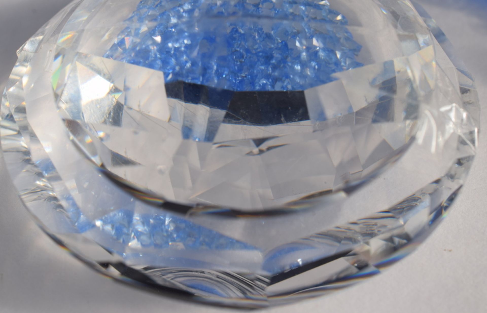 Swarovski Lidded Container With Blue Crystals - Image 3 of 4