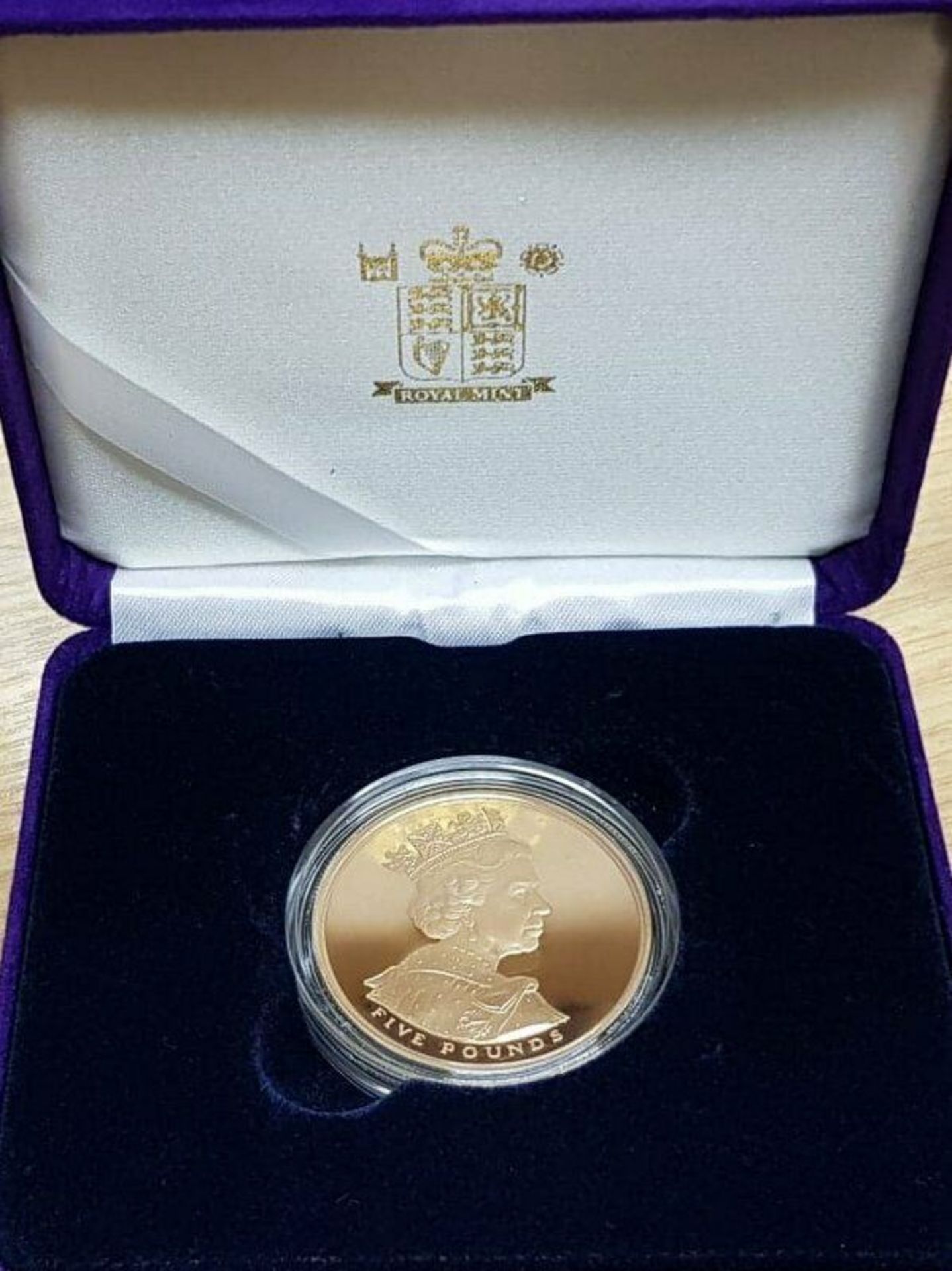 Limited Edition 2002 - Gold Five Pound Proof Coin - Image 2 of 6