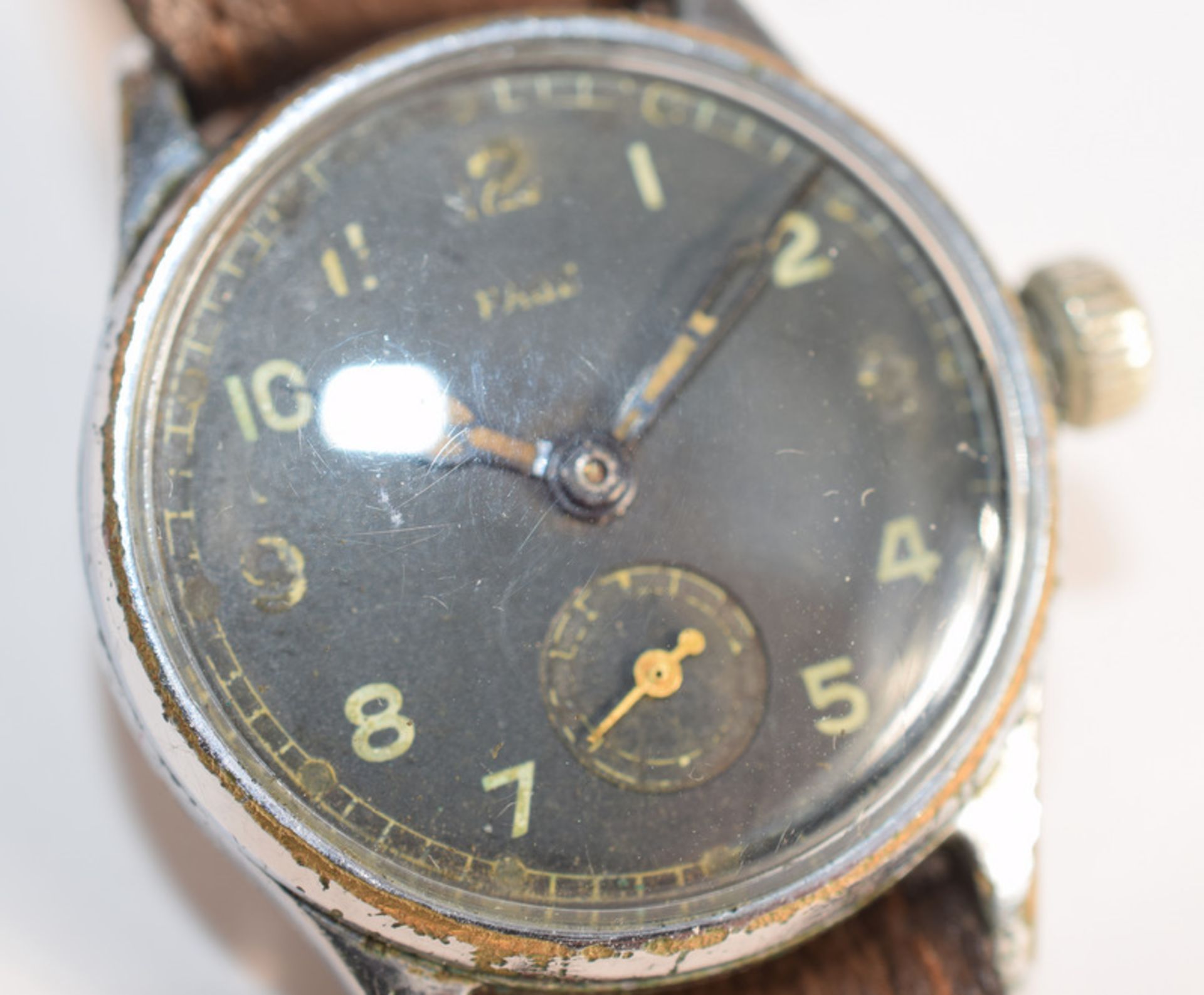 WW2 Era Military Style German Officer's Page Wristwatch - Image 4 of 5