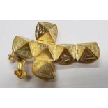 Very Rare 18ct Gold Masonic Orb Cross Fob Pendant