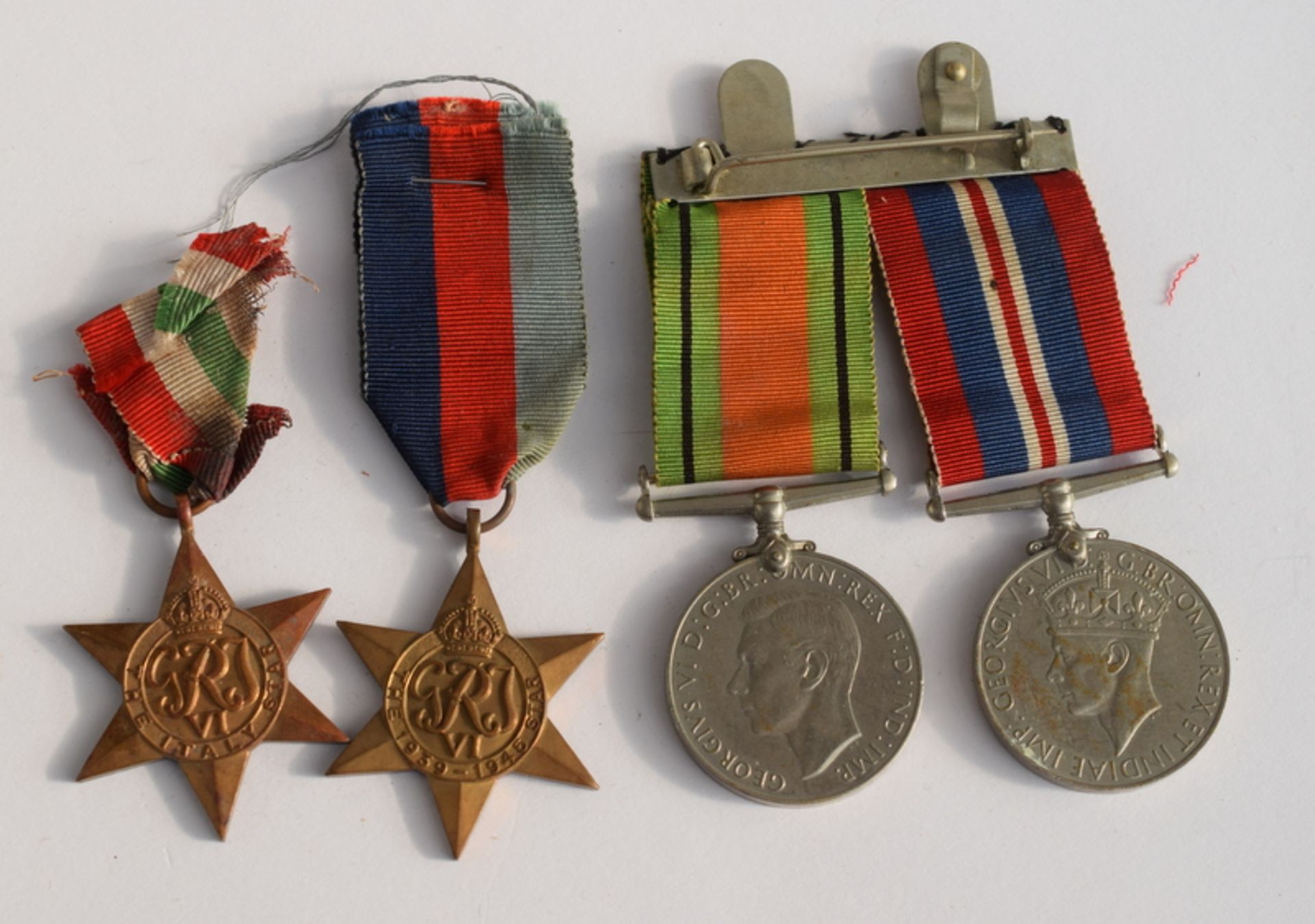 Set Of 4 WW2 Medals including Italy Star