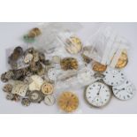 Large Collection Of Vintage Watch Movements