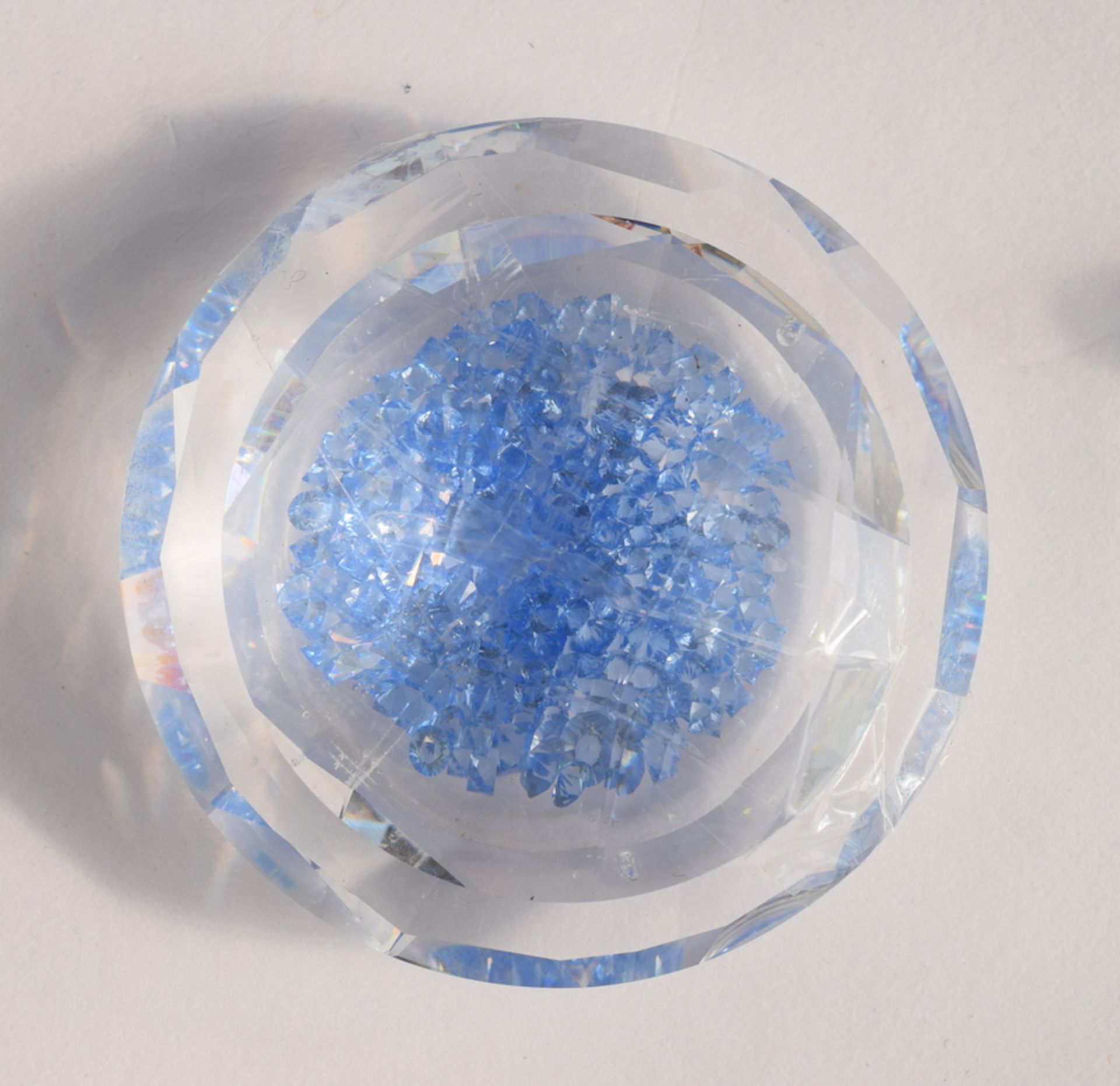 Swarovski Lidded Container With Blue Crystals - Image 4 of 4