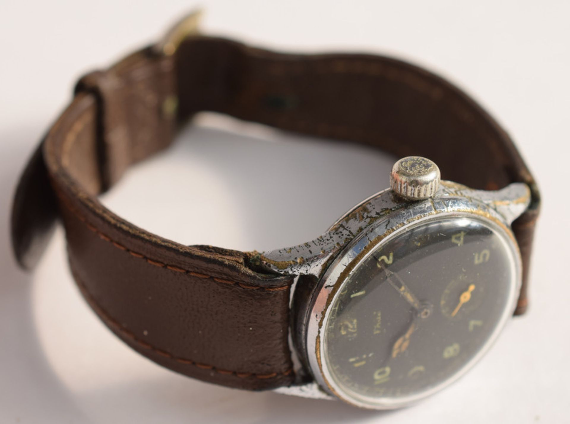 WW2 Era Military Style German Officer's Page Wristwatch - Image 3 of 5