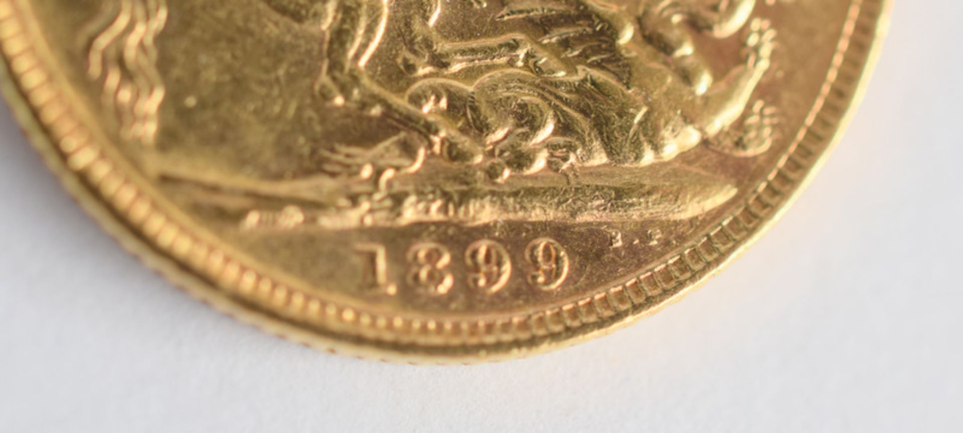 Victorian Gold Sovereign 1899 Melbourne Mint - Image 3 of 5