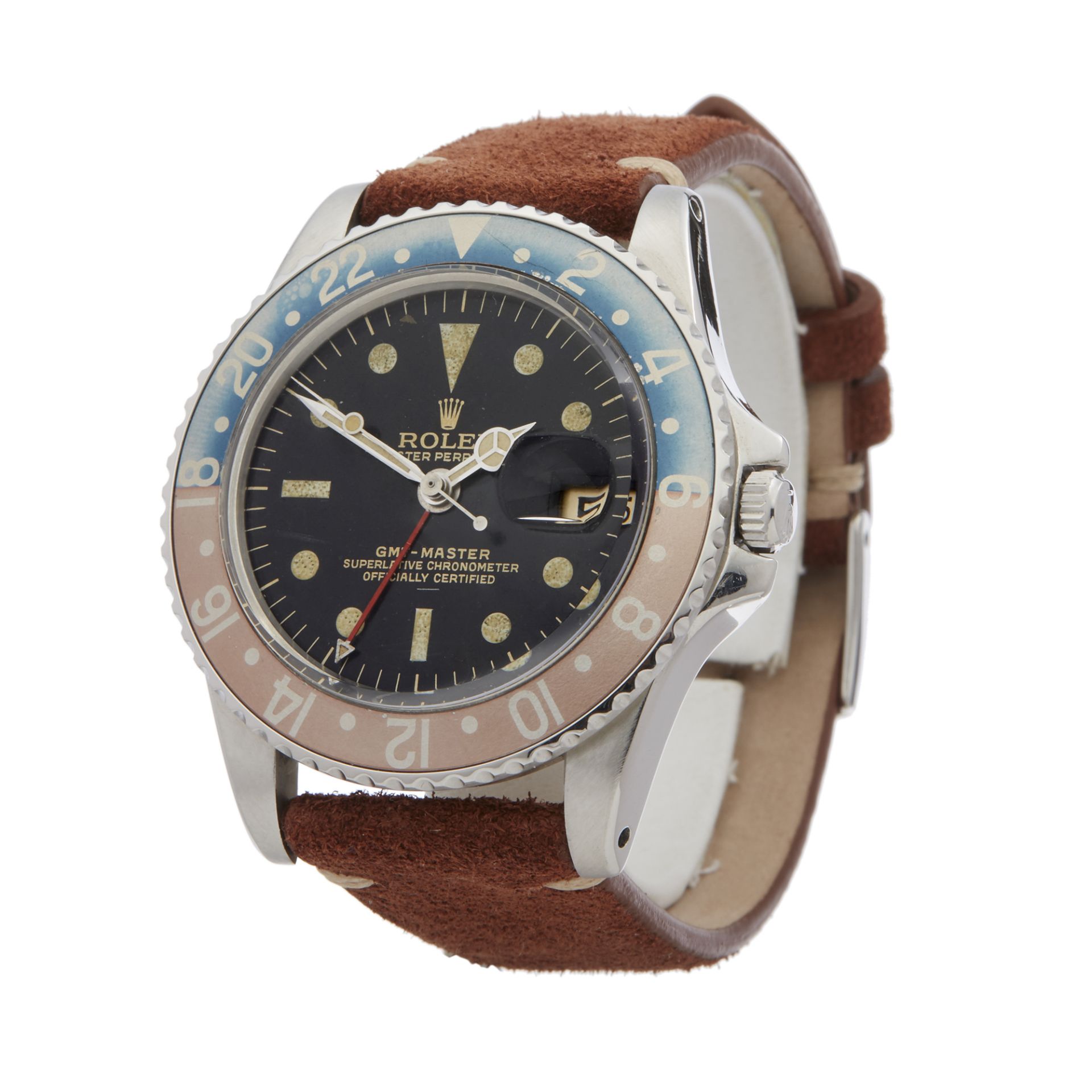 1954 GMT-Master Pepsi Guilt Gloss Small GMT Hand Underline Stainless Steel - 1675